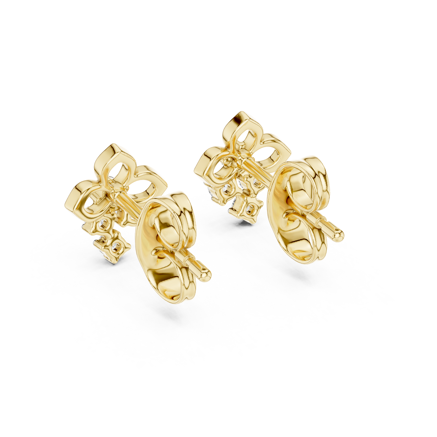 Filigree Diamond Cluster Earrings