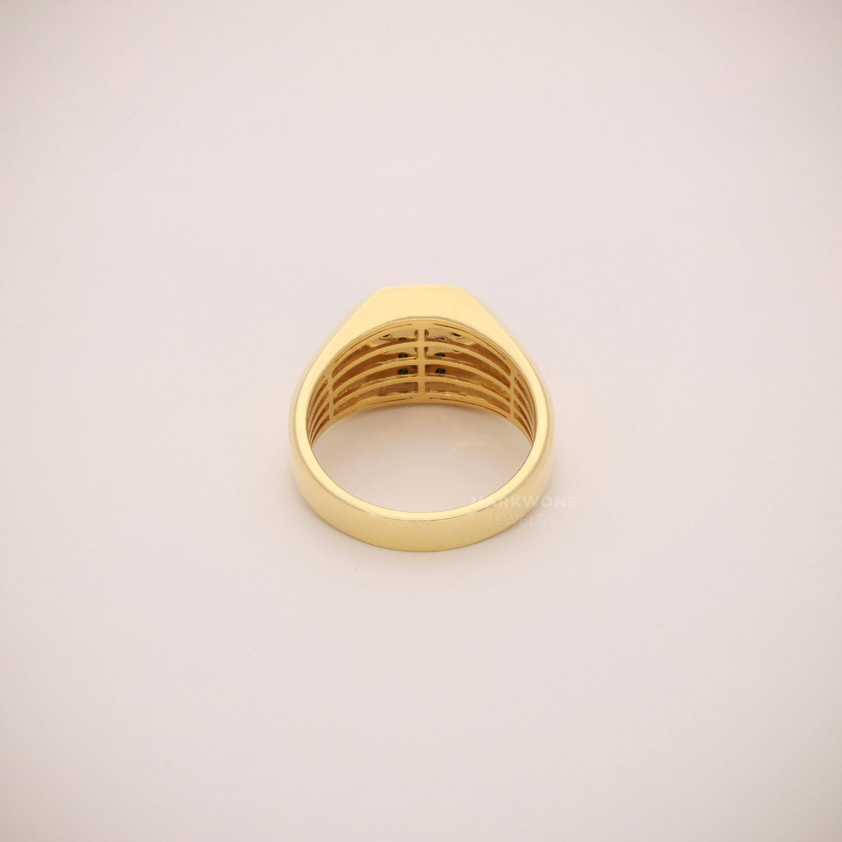 Men's Black Diamond Signet Ring