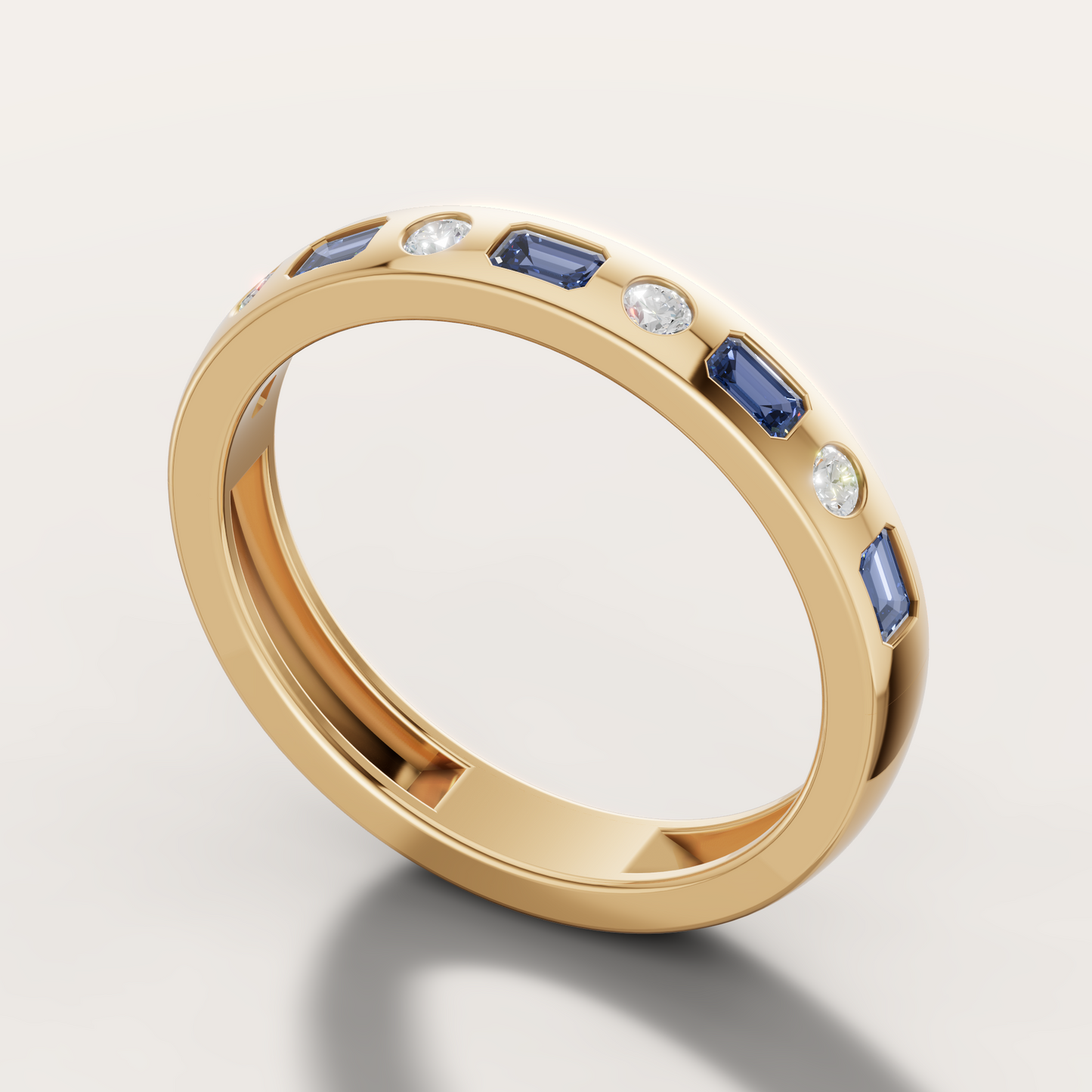 Sapphire And Diamond Eternity Ring
