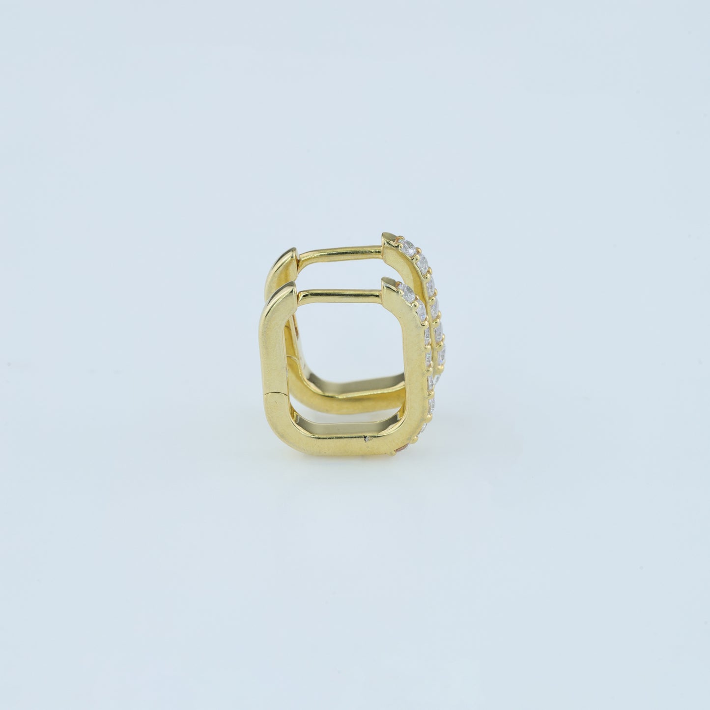 Hoop Diamond Earrings