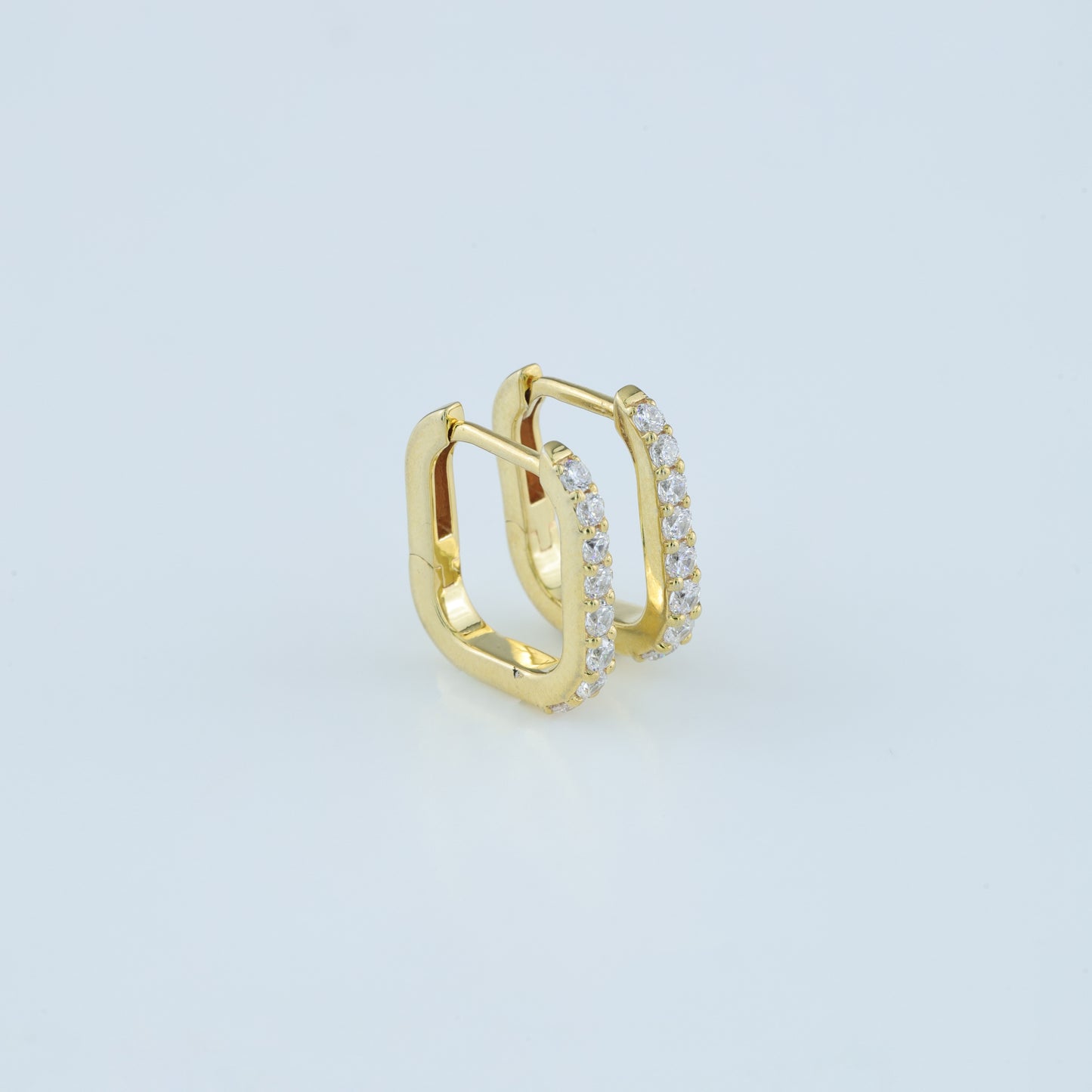 Hoop Diamond Earrings