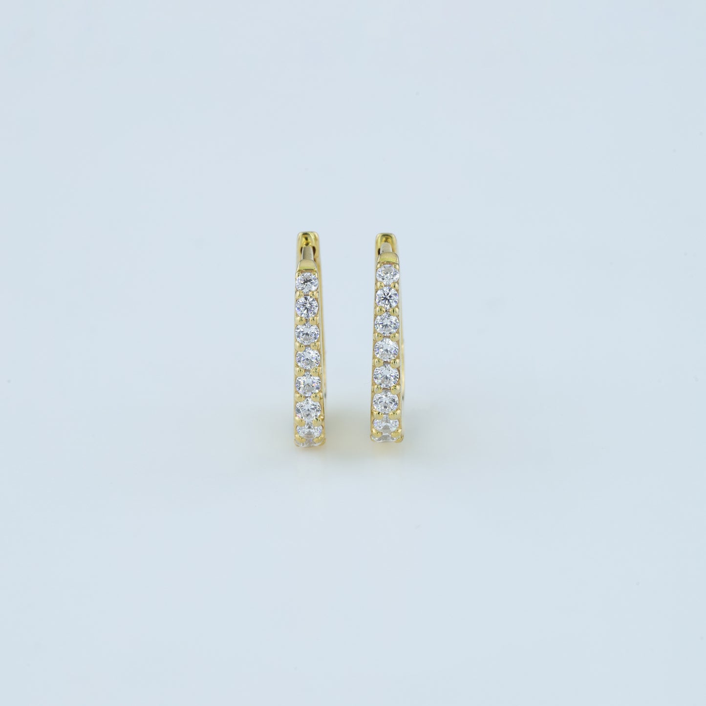 Hoop Diamond Earrings