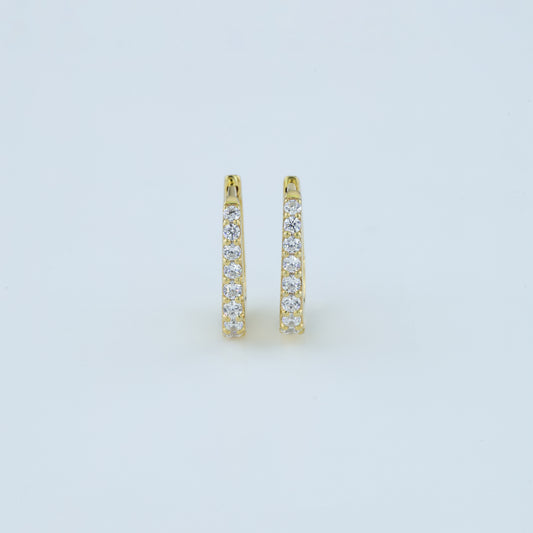 Hoop Diamond Earrings