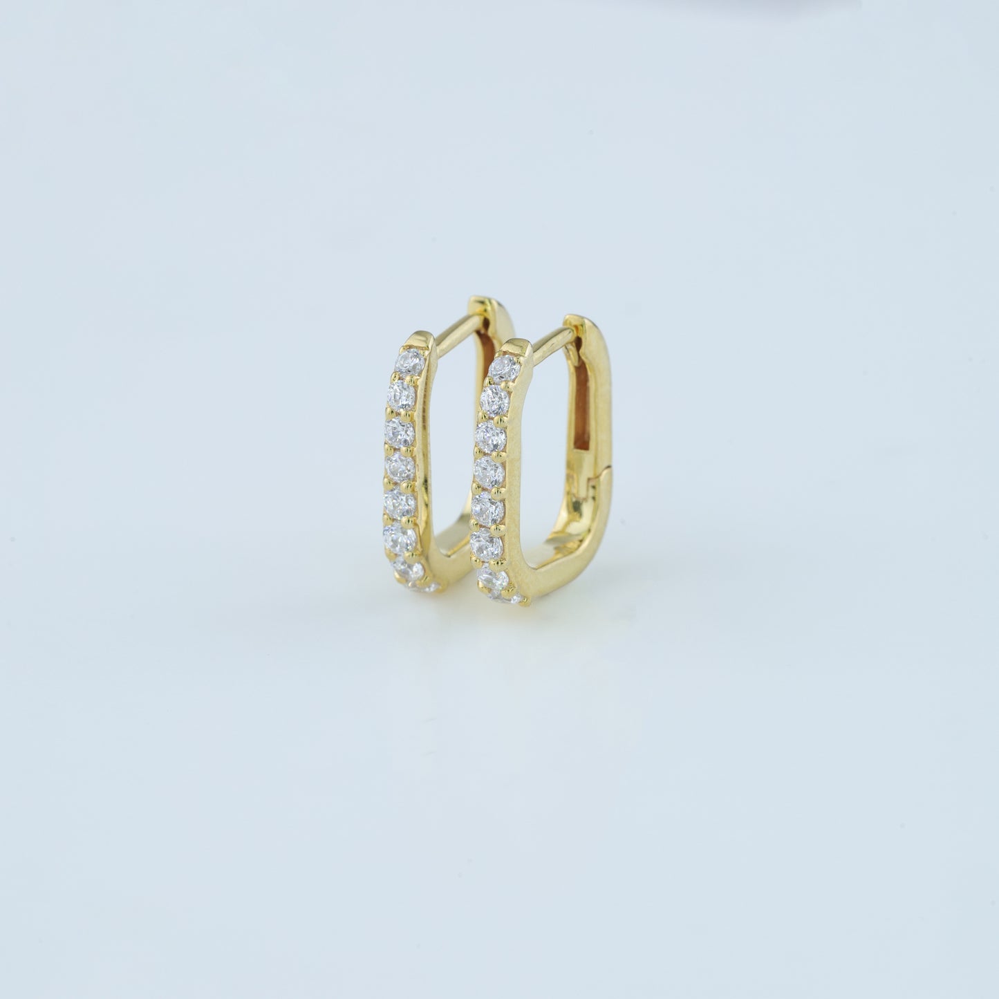 Hoop Diamond Earrings