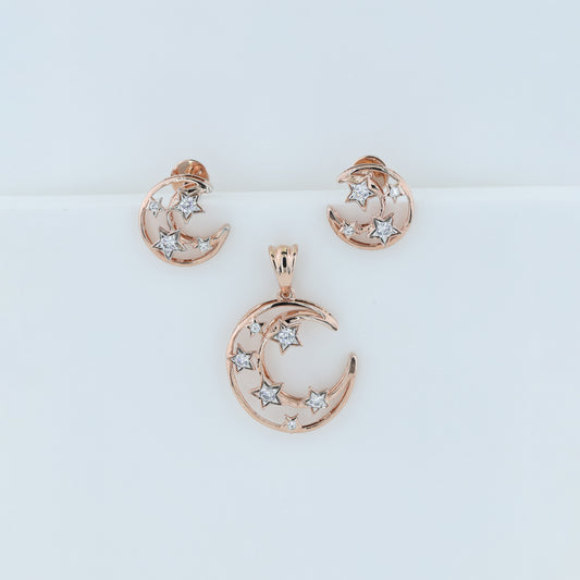Moon Diamond Pendent