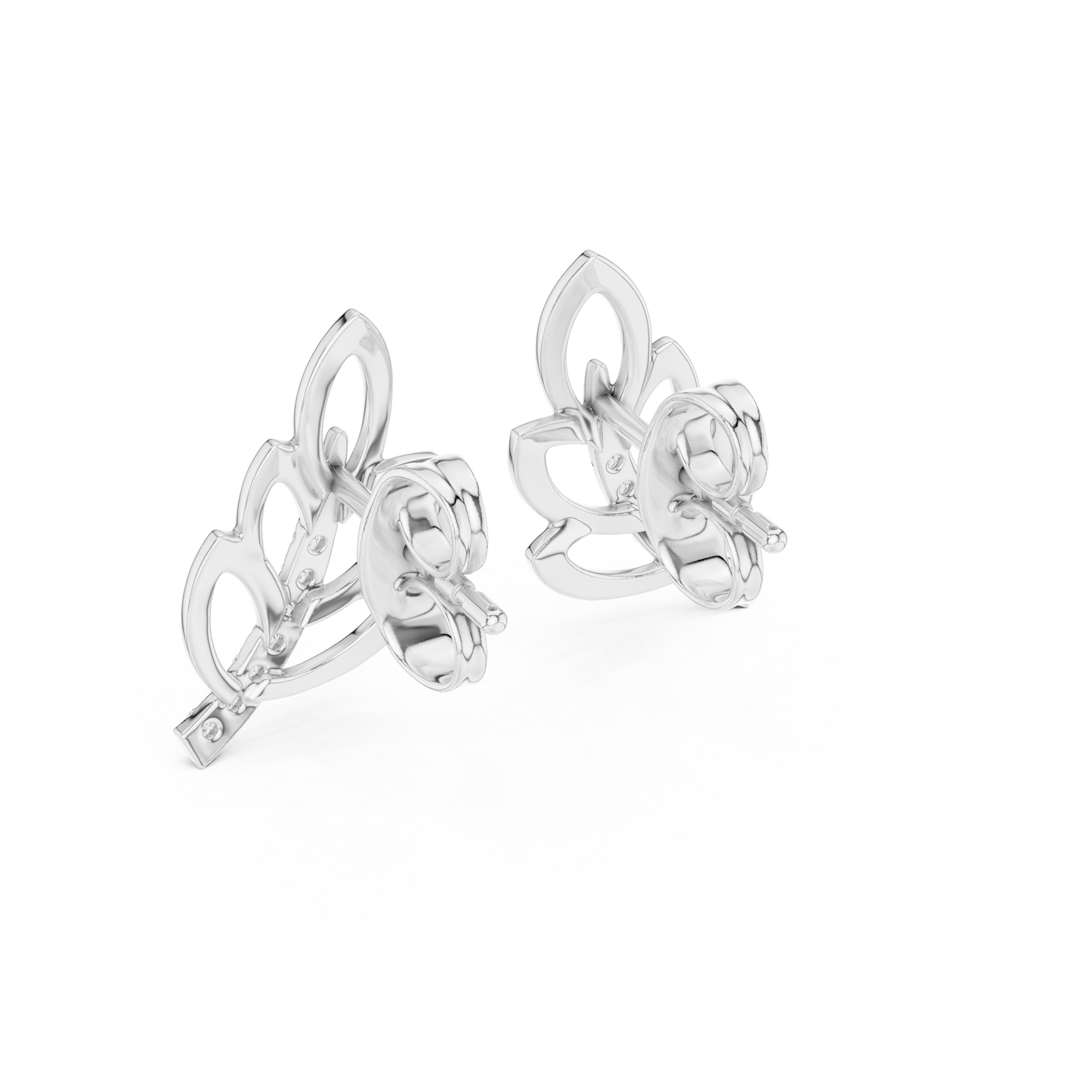 Blossom Cluster Diamond Stud Earrings