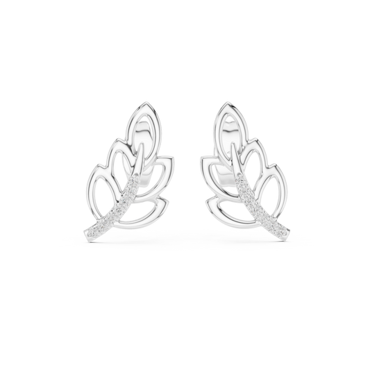 Blossom Cluster Diamond Stud Earrings