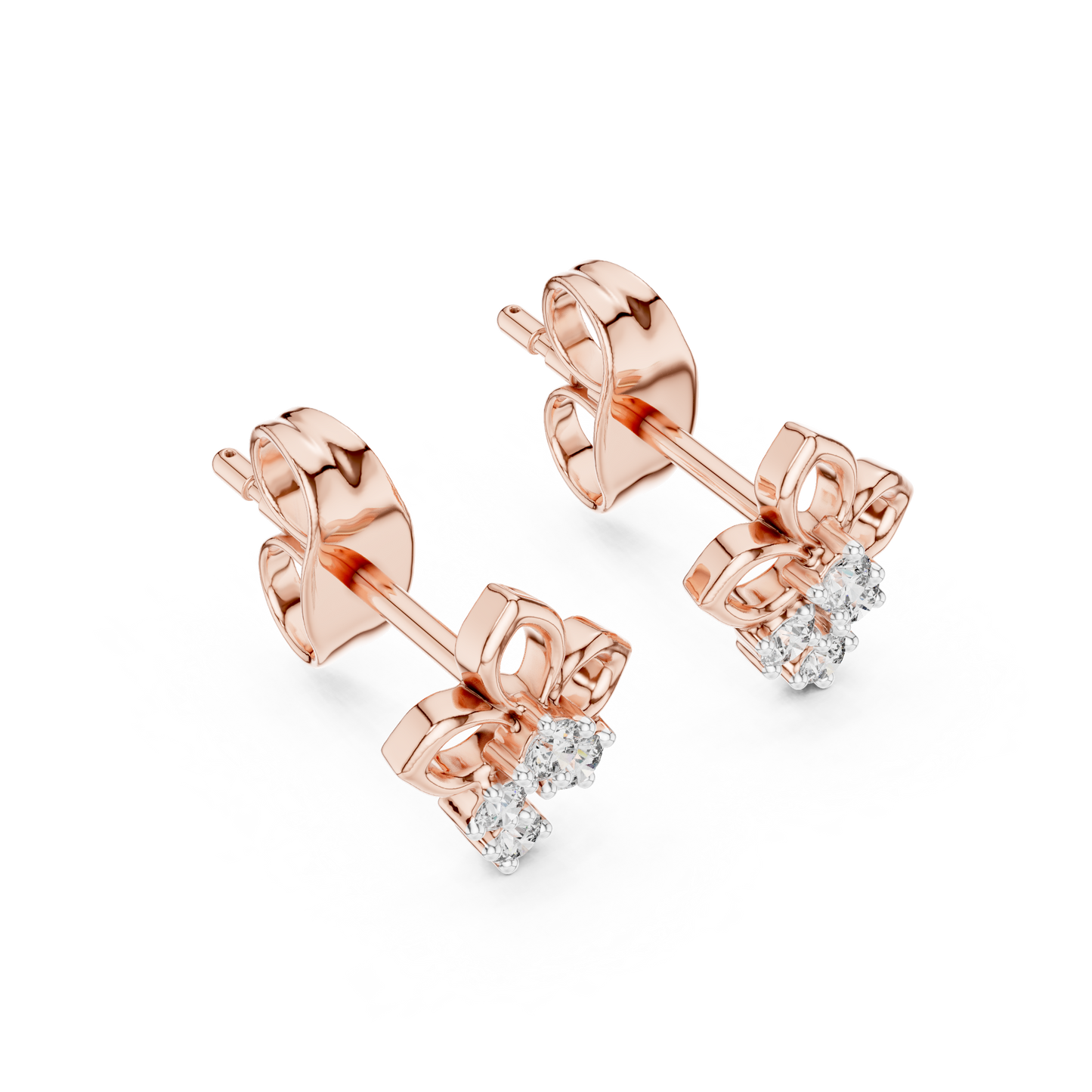 Filigree Diamond Cluster Earrings