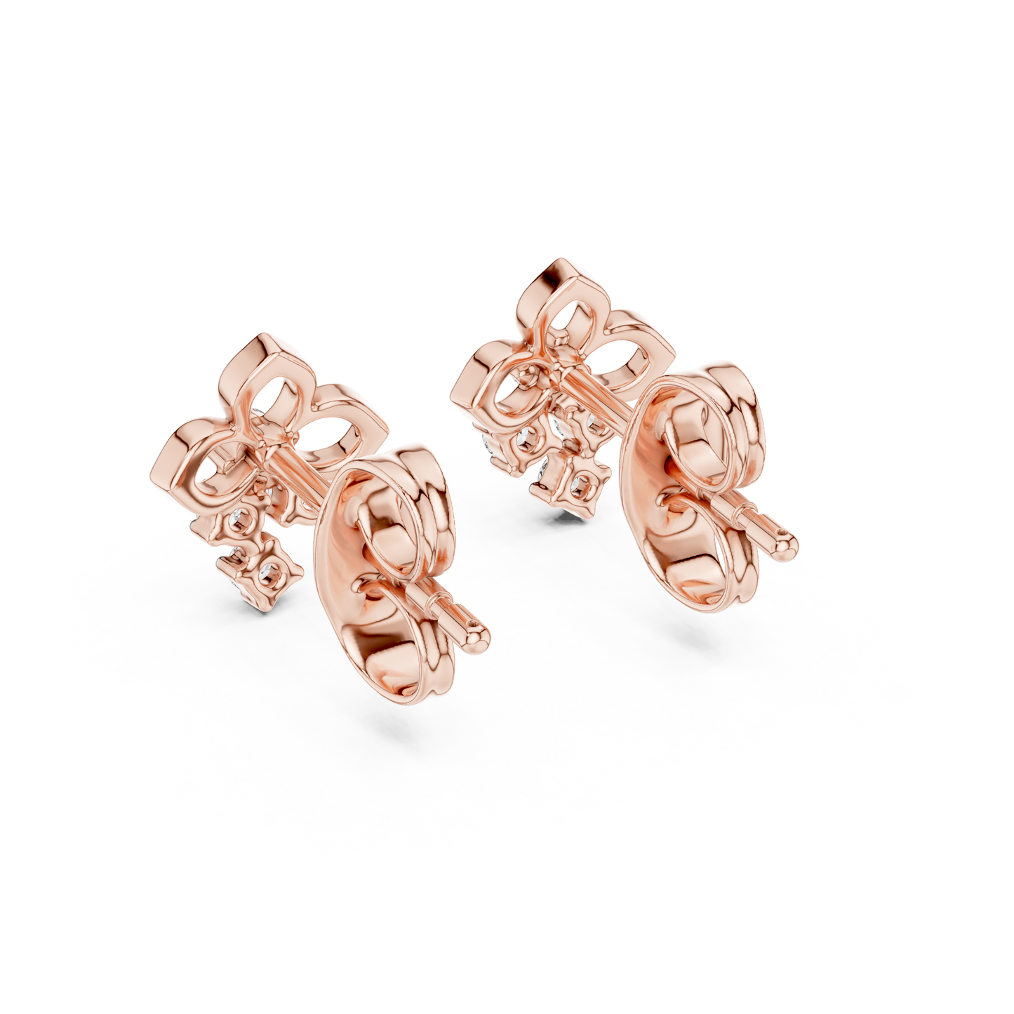 Filigree Diamond Cluster Earrings