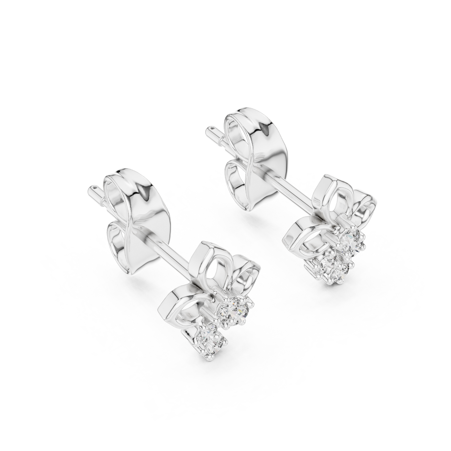 Filigree Diamond Cluster Earrings