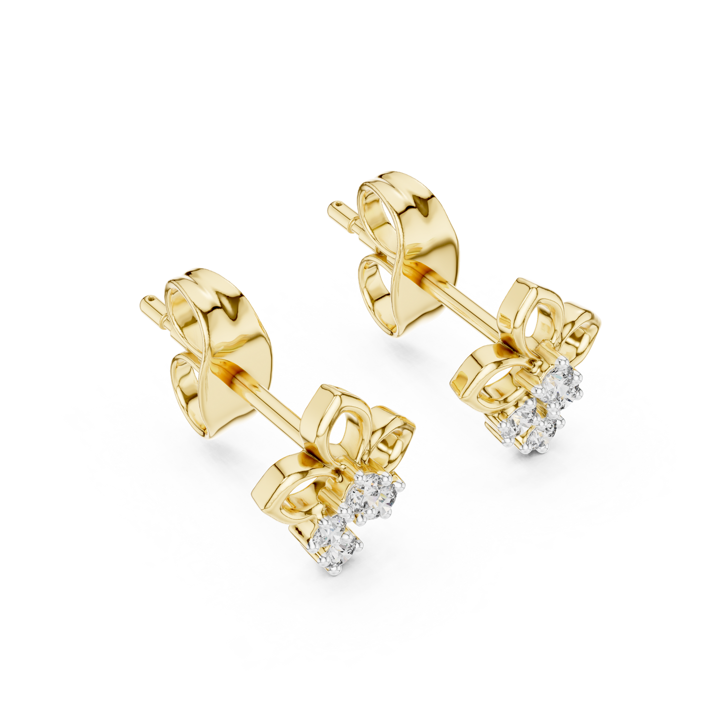 Filigree Diamond Cluster Earrings