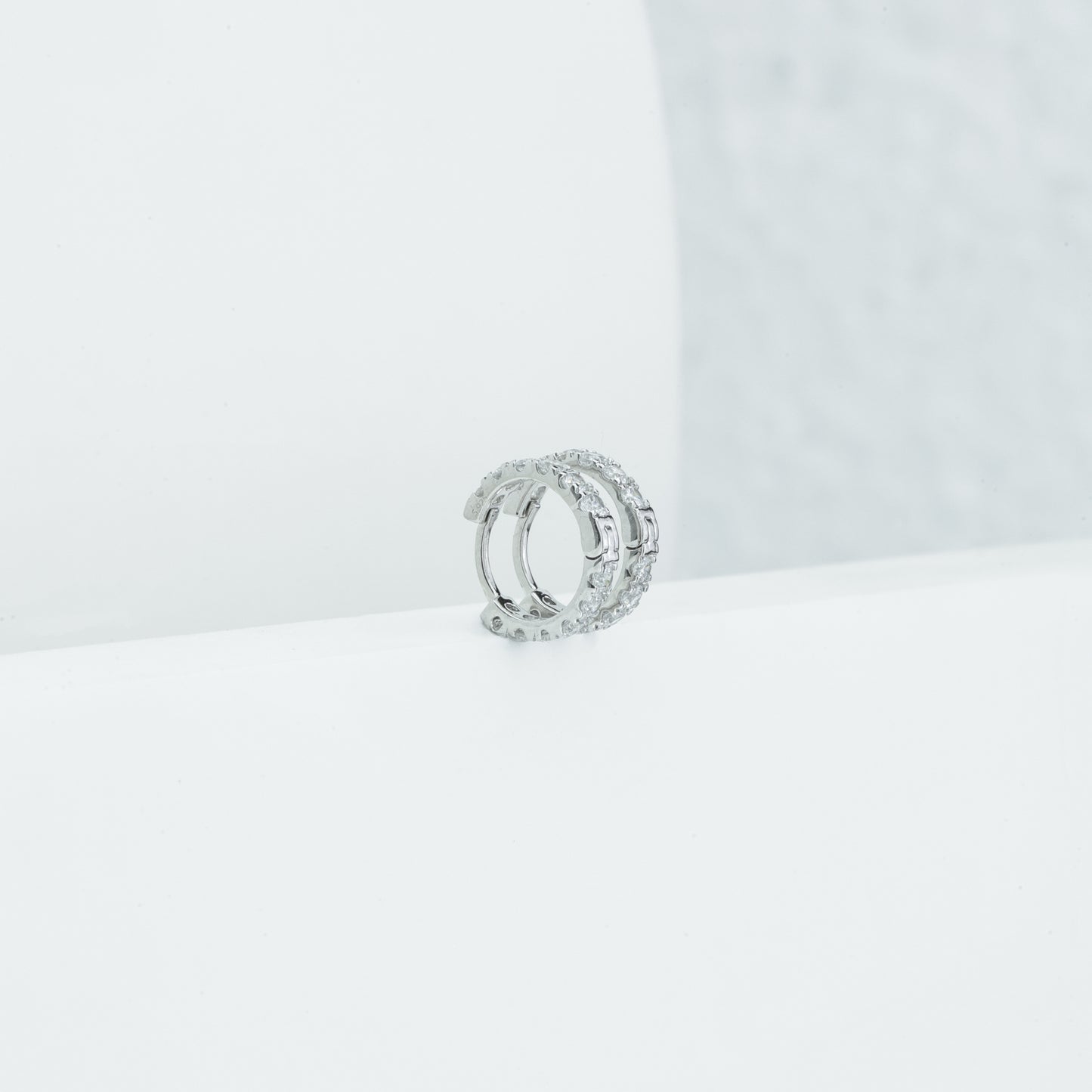 Diamond Huggie Earrings