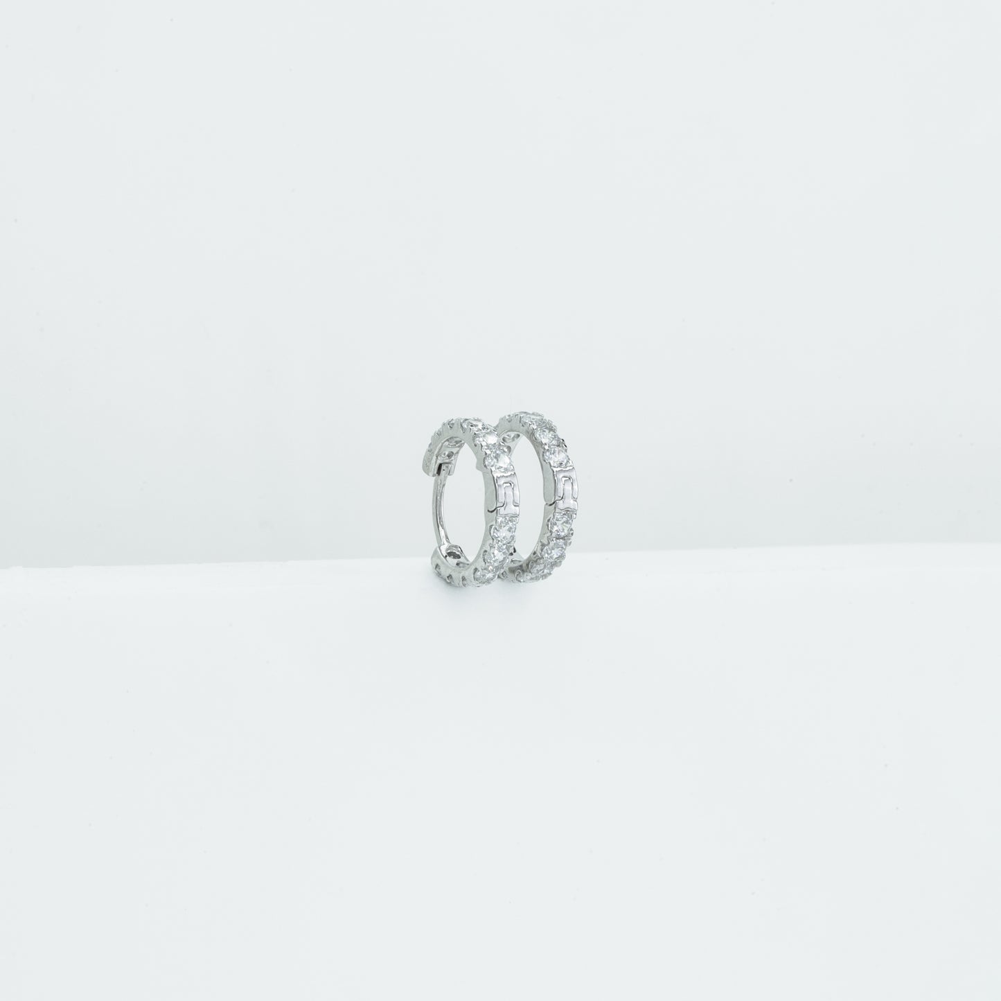 Diamond Huggie Earrings