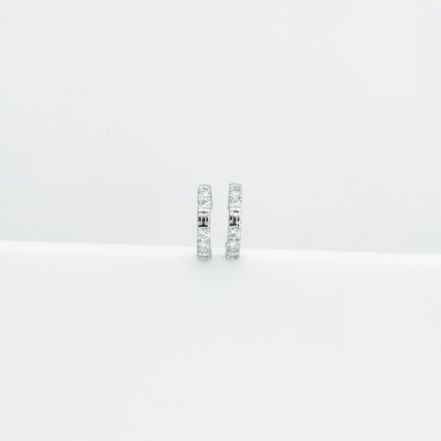 Diamond Huggie Earrings