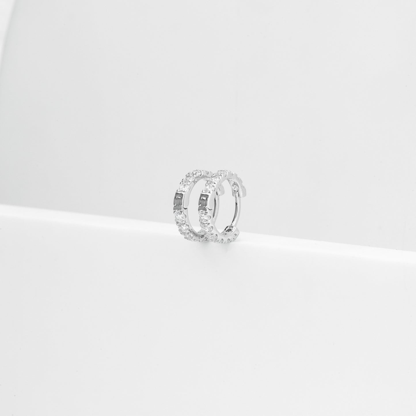 Diamond Huggie Earrings