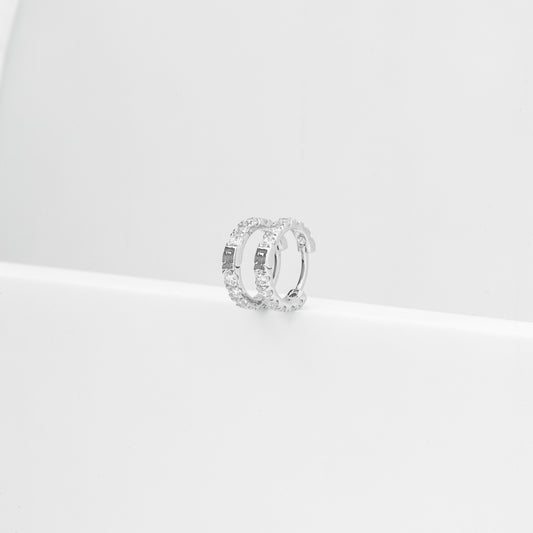 Diamond Huggie Earrings
