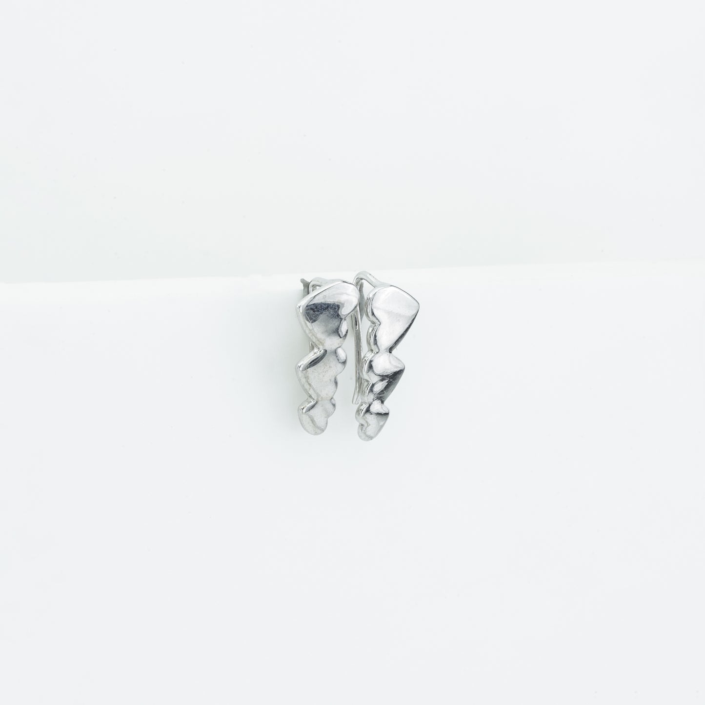 Heart Ear Climber Earrings
