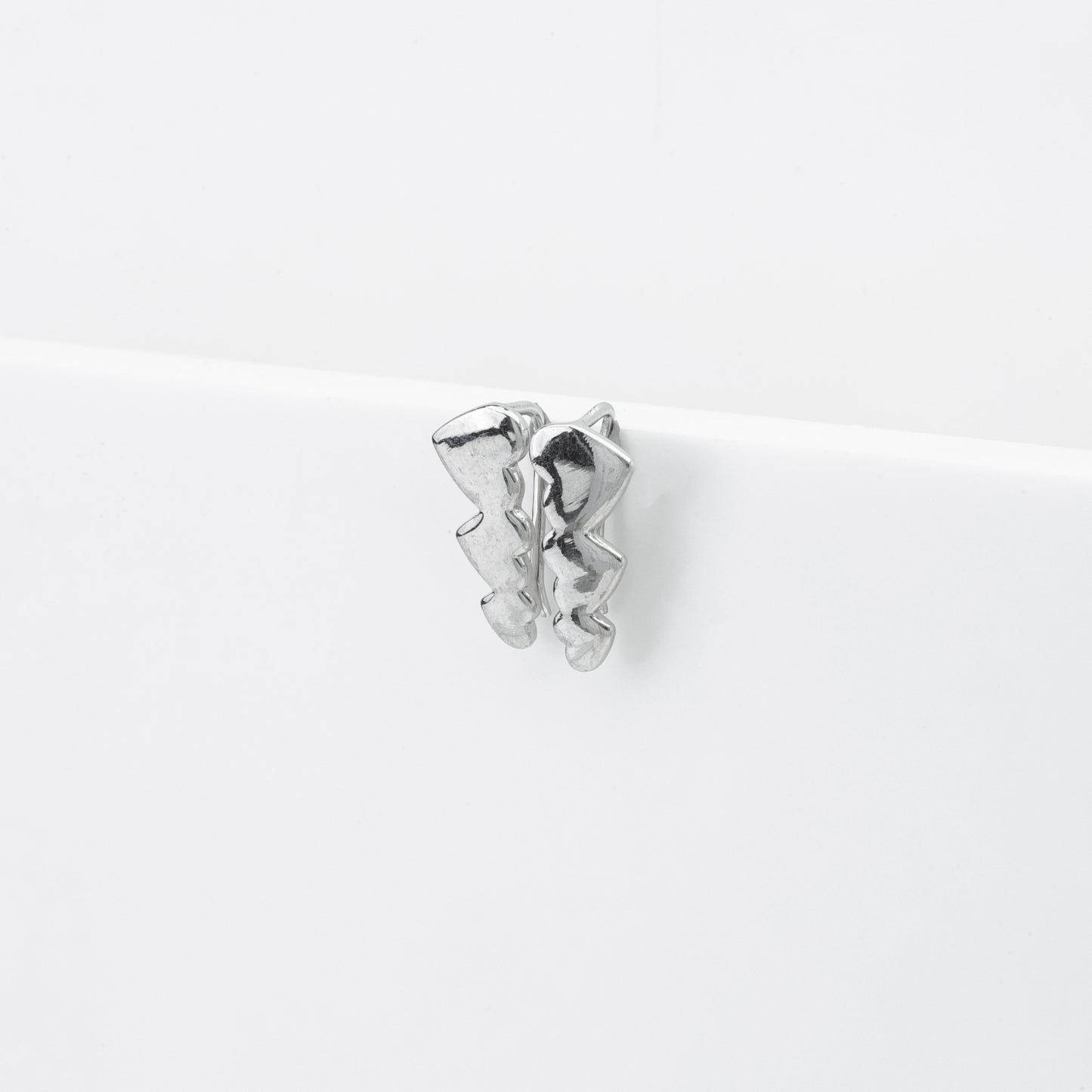 Heart Ear Climber Earrings