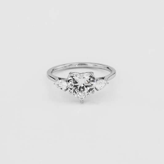 Heart Solitaire Ring