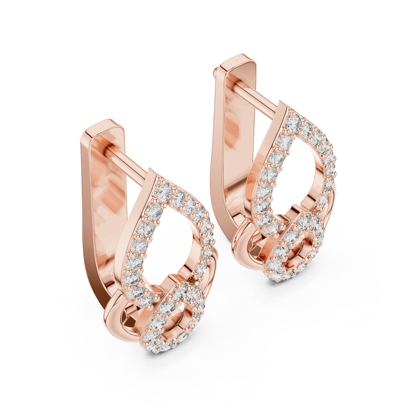 Aria Interlocking Teardrop Earrings