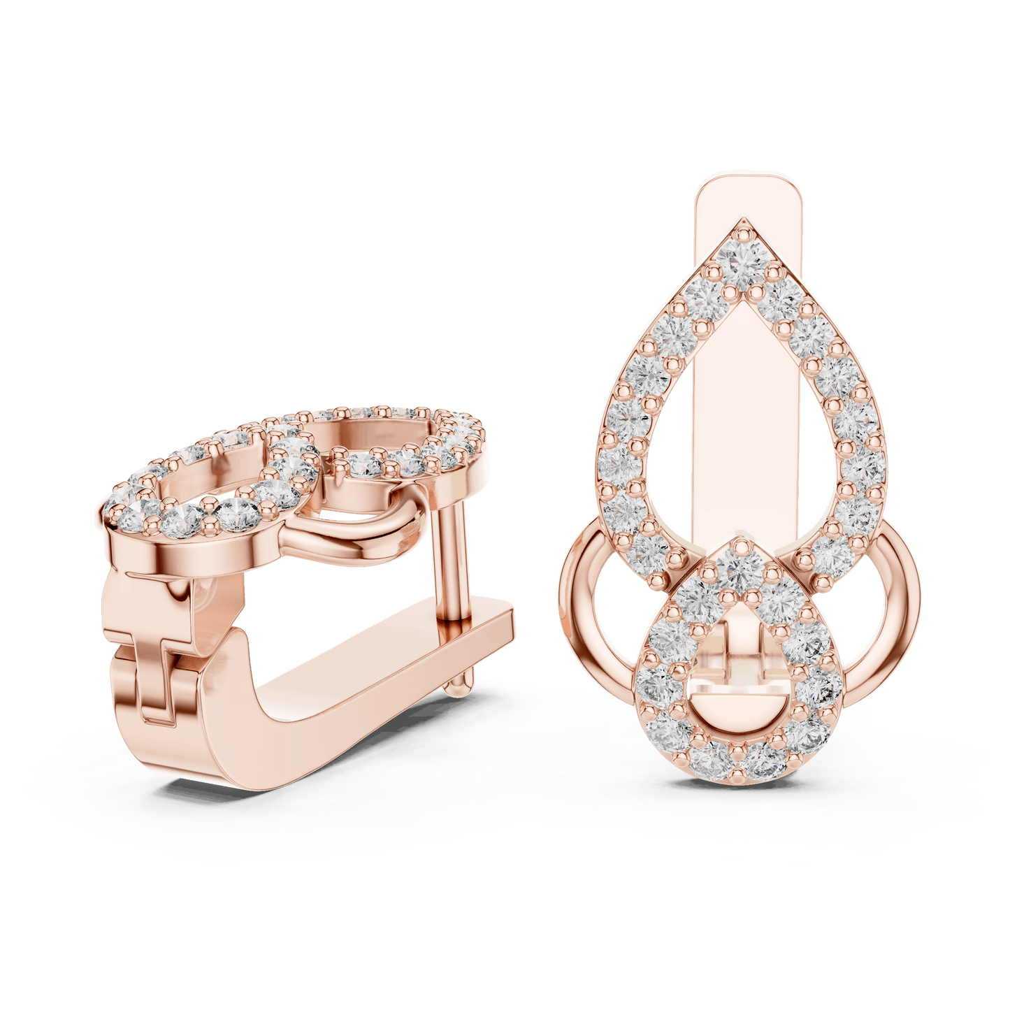 Aria Interlocking Teardrop Earrings