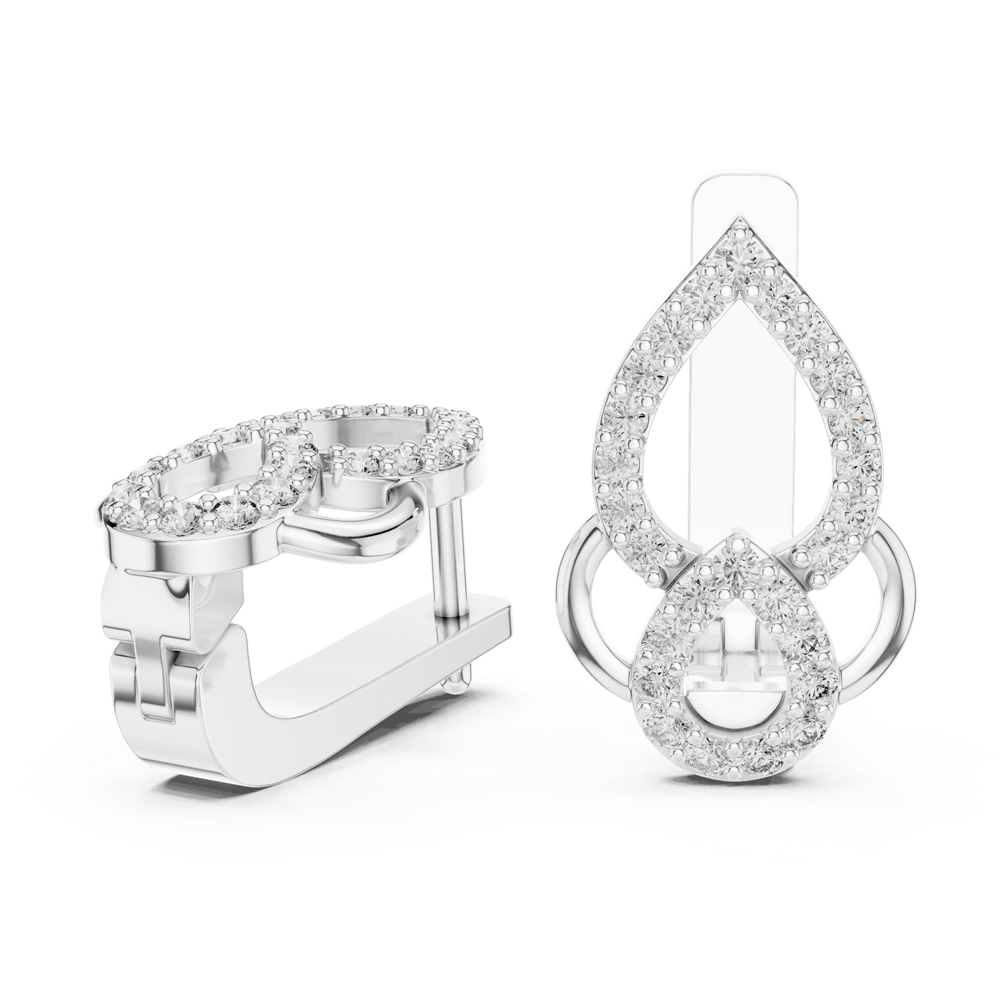 Aria Interlocking Teardrop Earrings