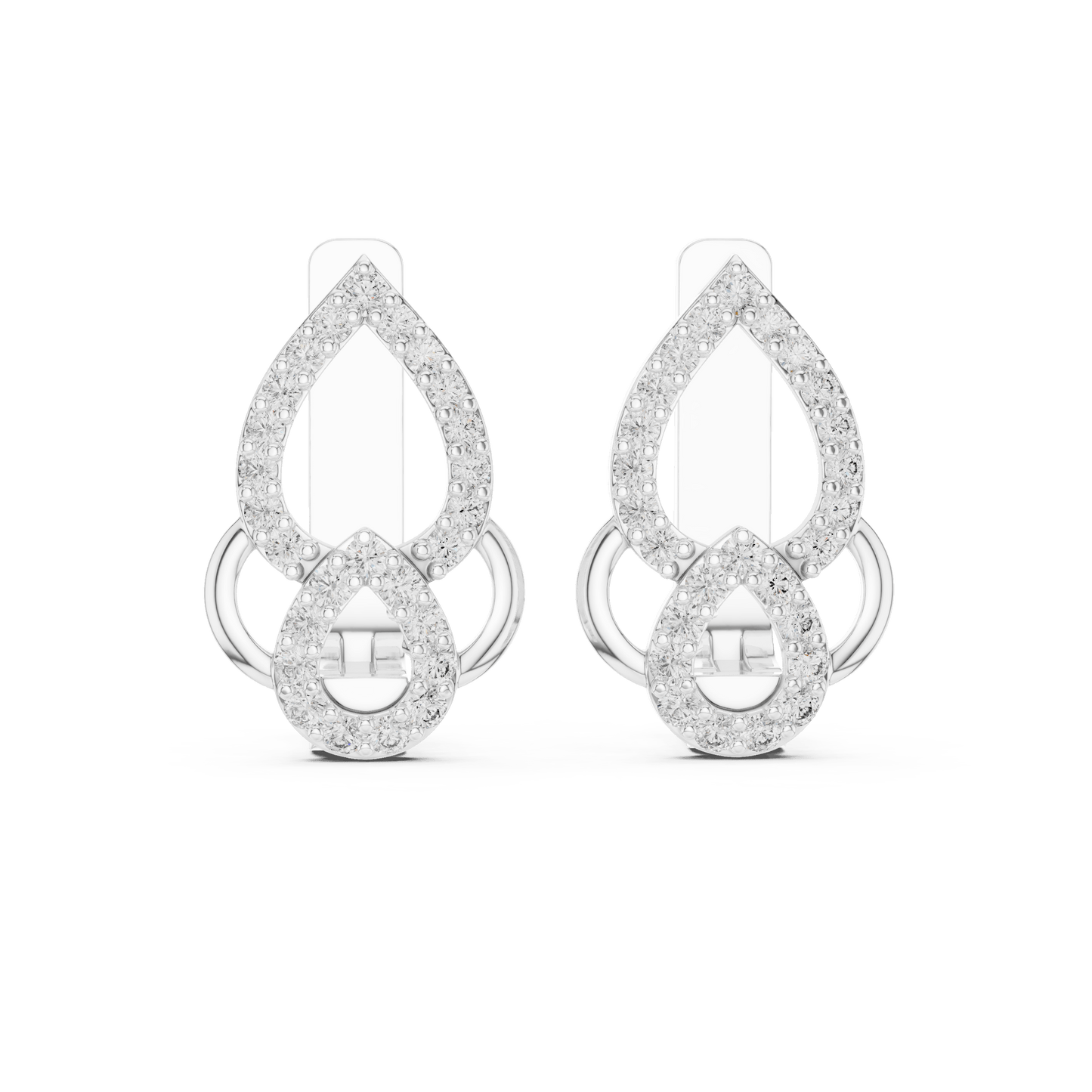 Aria Interlocking Teardrop Earrings