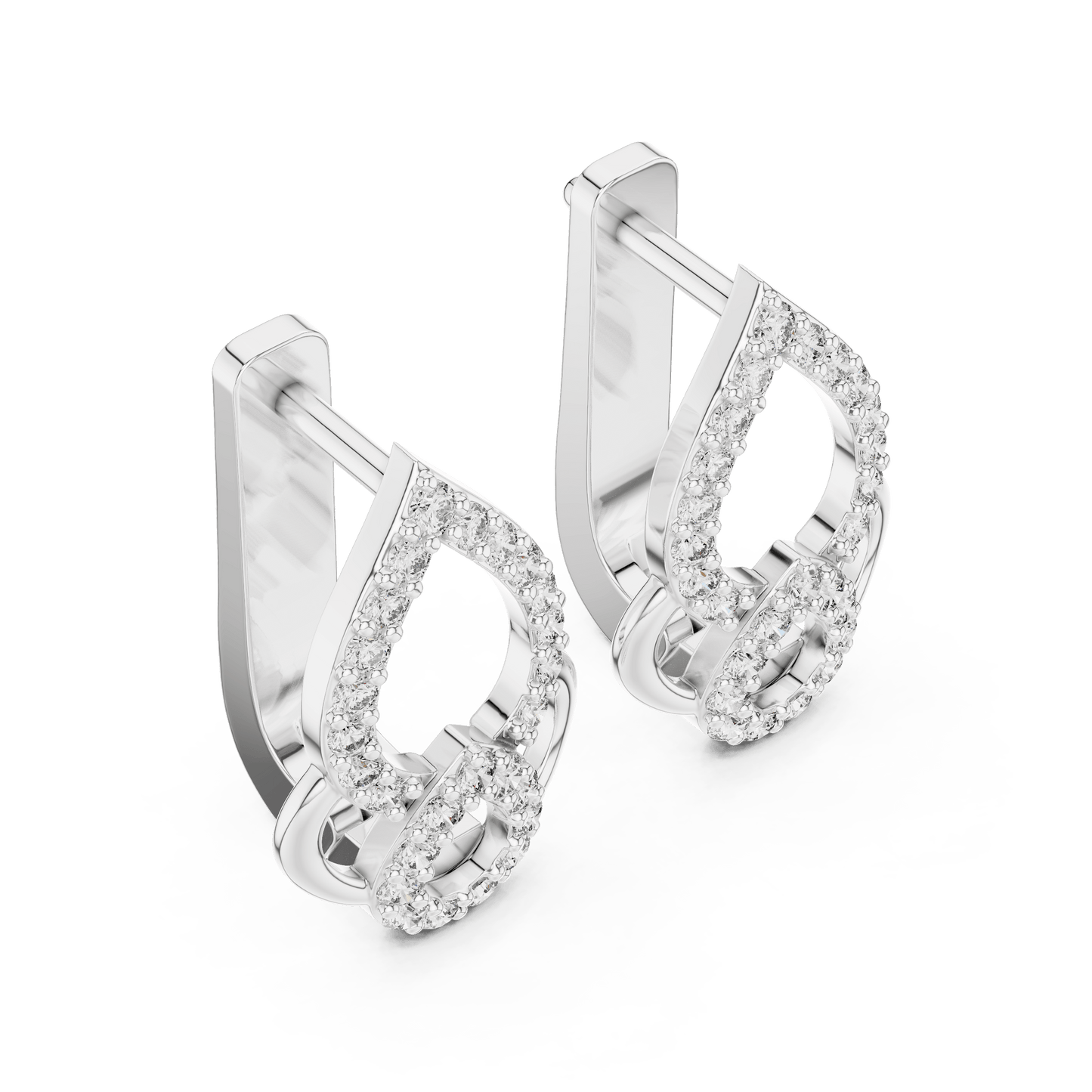 Aria Interlocking Teardrop Earrings