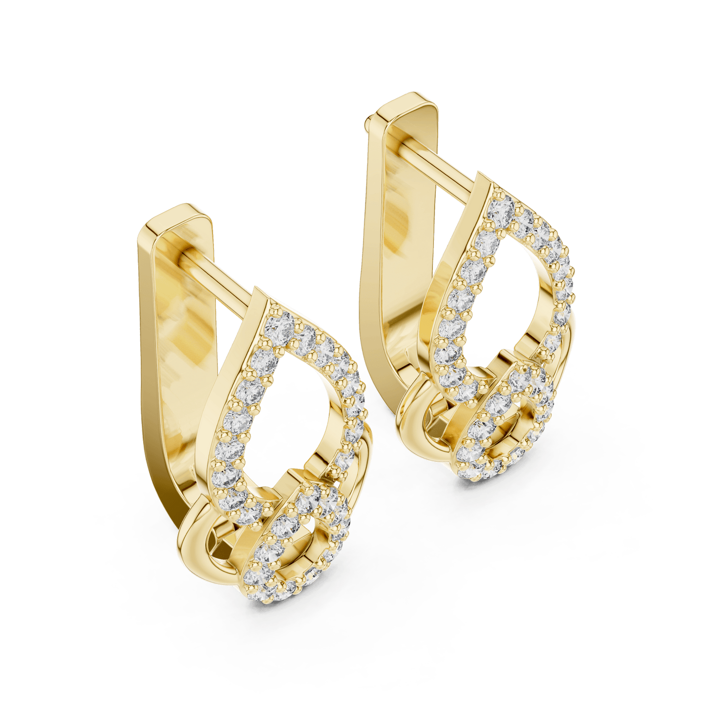 Aria Interlocking Teardrop Earrings