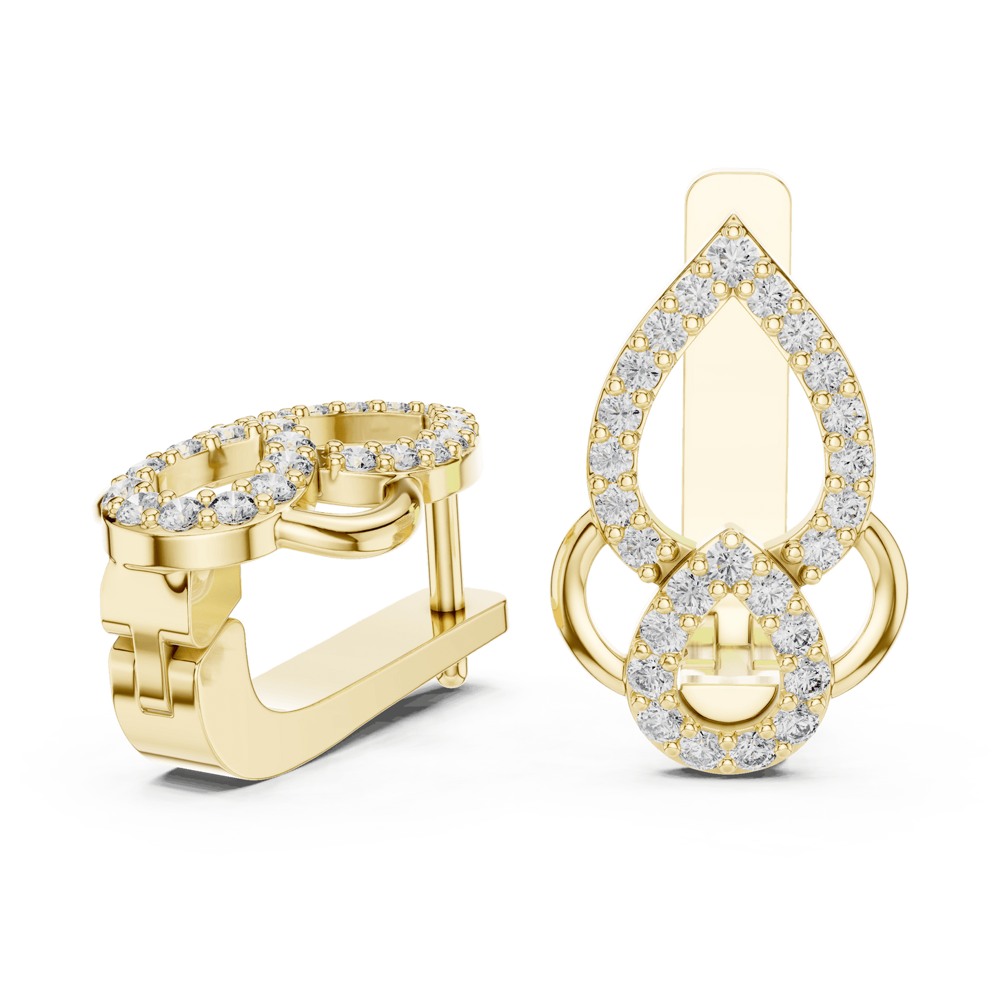 Aria Interlocking Teardrop Earrings