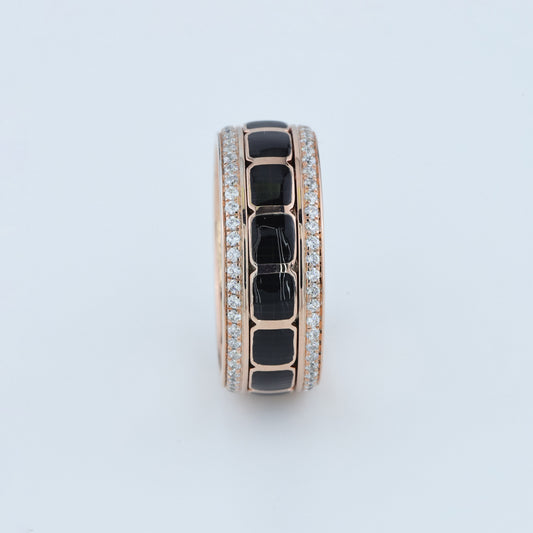 Emerald Pave Knot Ring