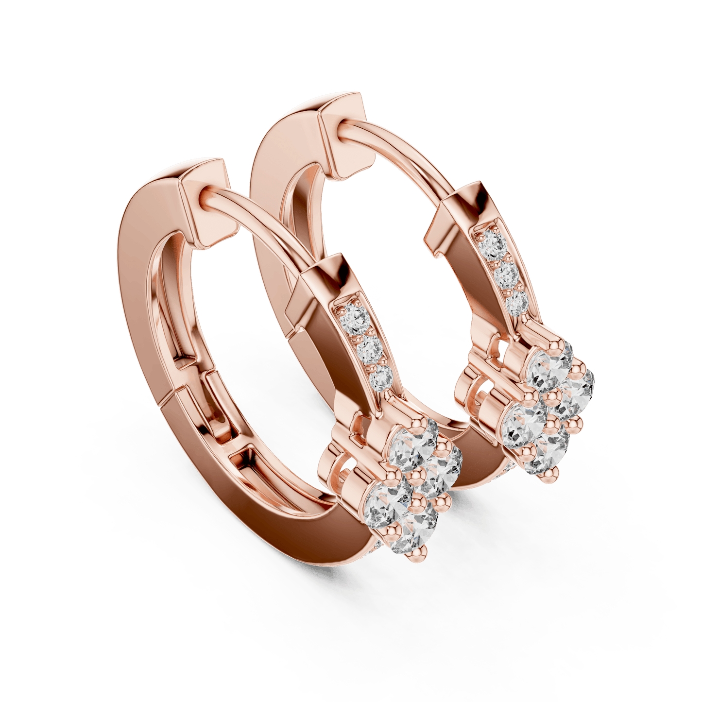 The Lumina Quad-Cluster Diamond Hoops