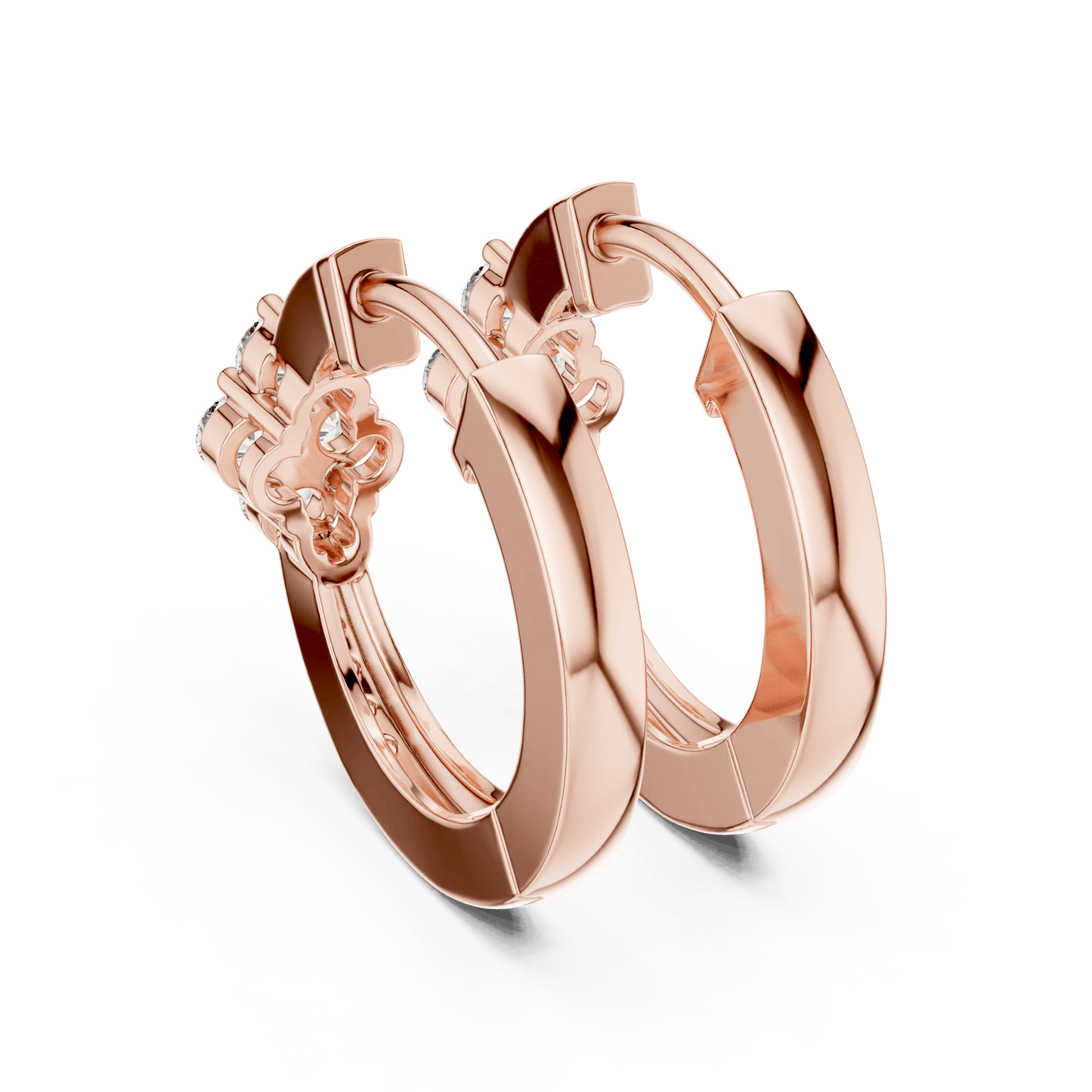 The Lumina Quad-Cluster Diamond Hoops