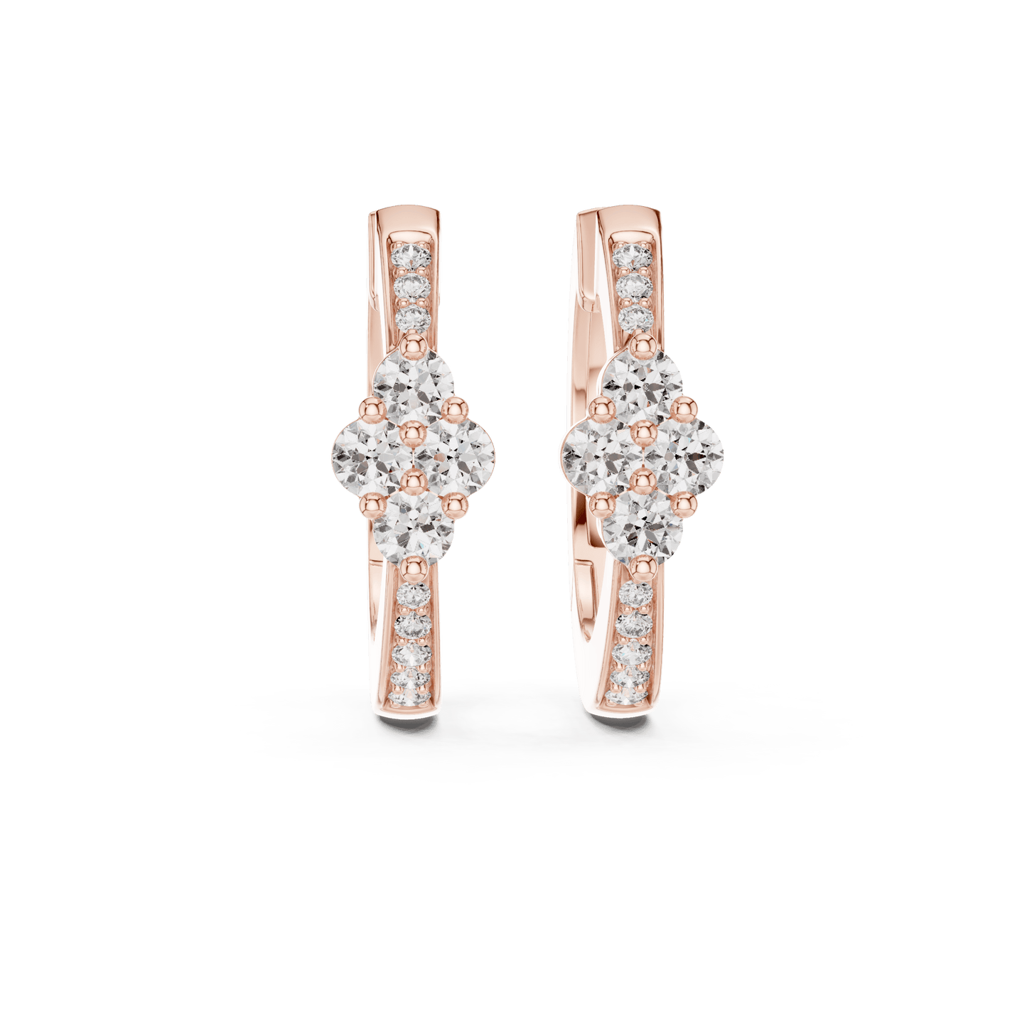 The Lumina Quad-Cluster Diamond Hoops