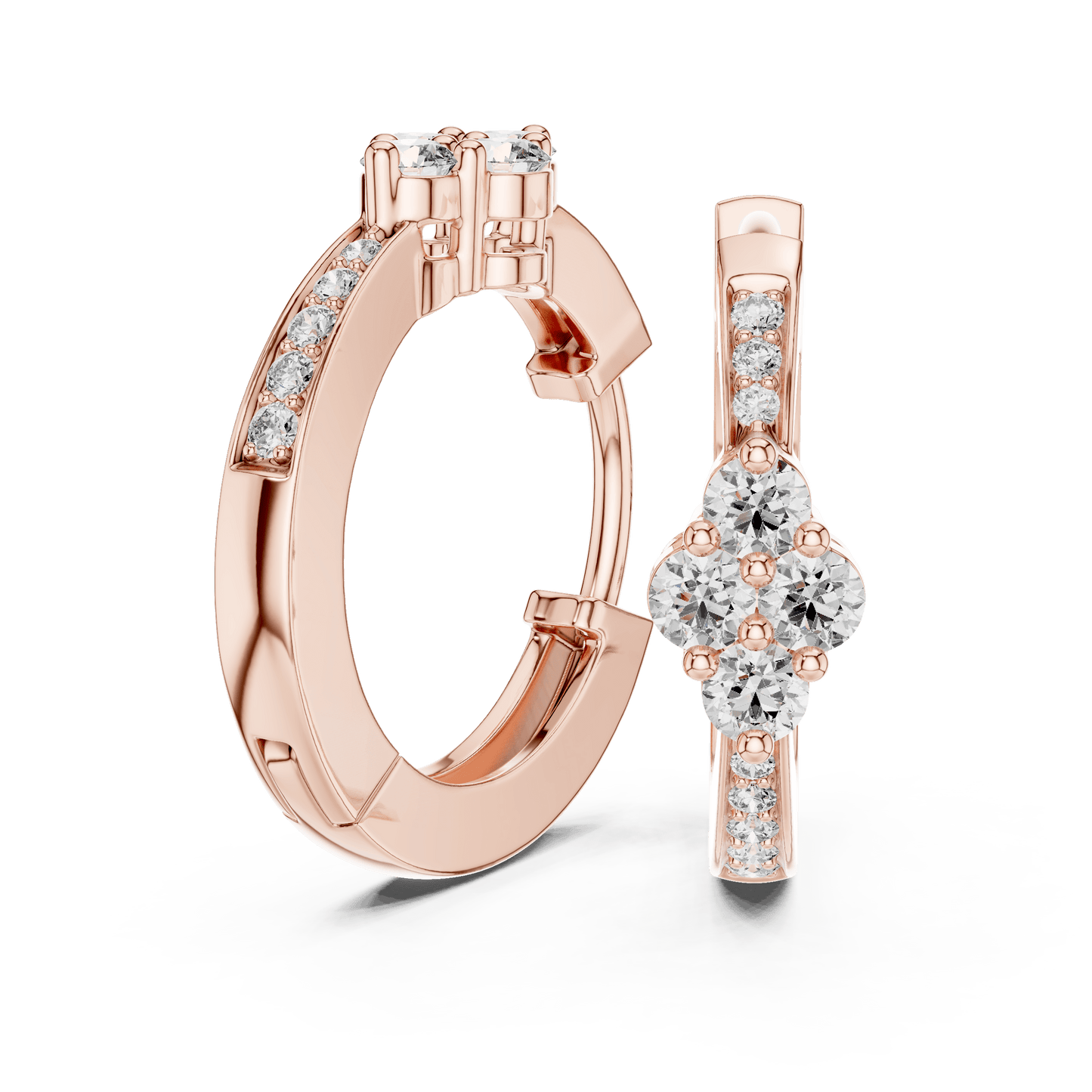 The Lumina Quad-Cluster Diamond Hoops