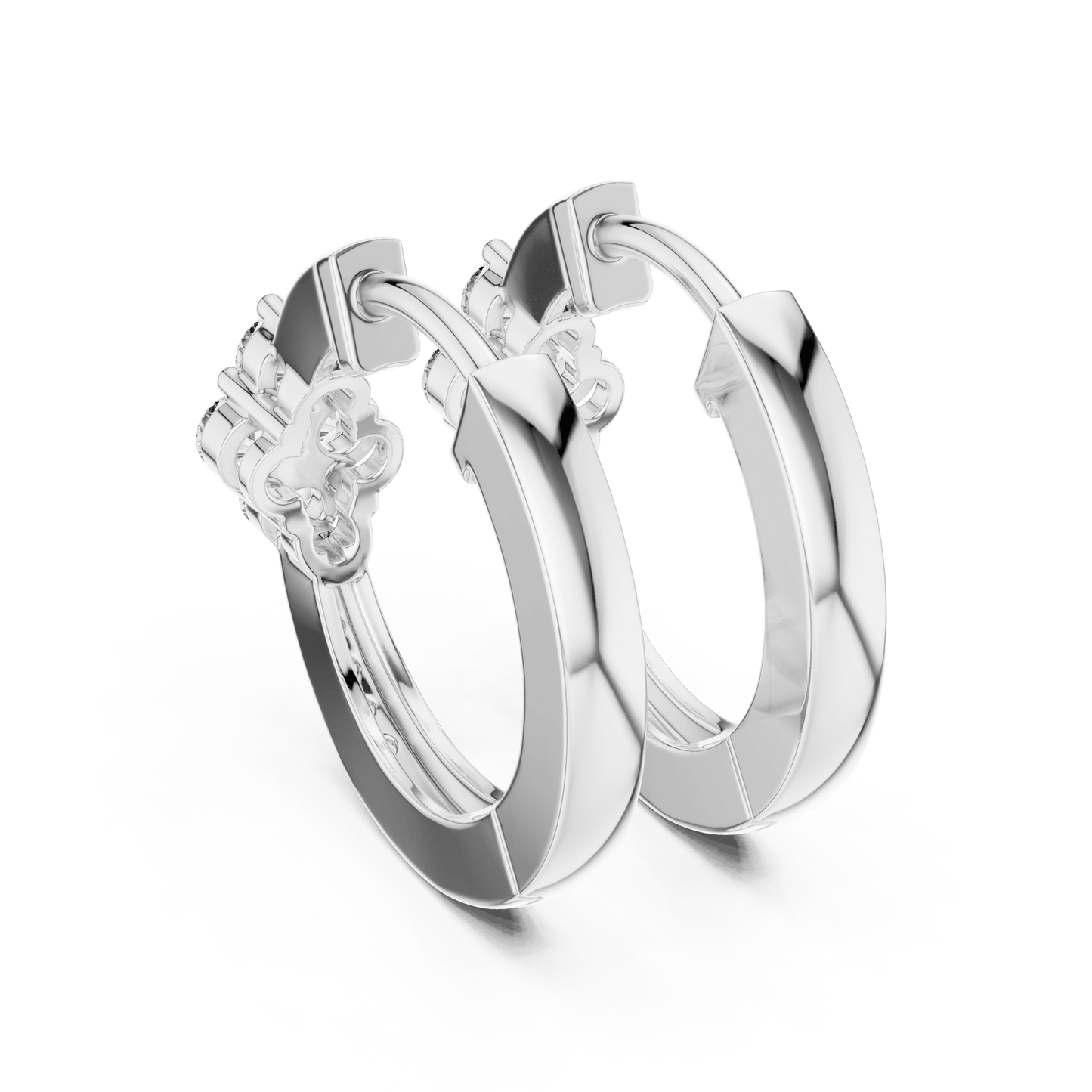 The Lumina Quad-Cluster Diamond Hoops
