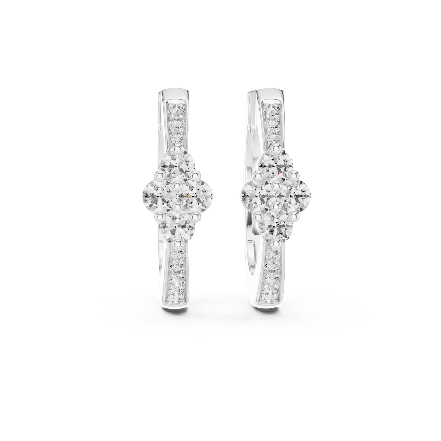 The Lumina Quad-Cluster Diamond Hoops