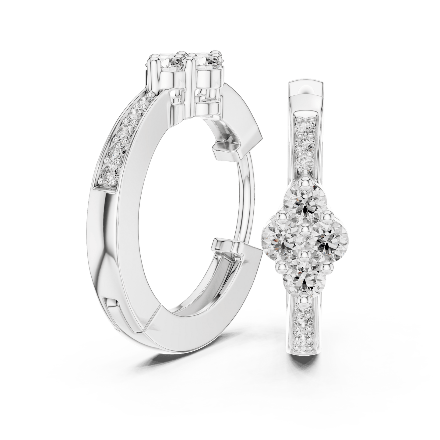 The Lumina Quad-Cluster Diamond Hoops