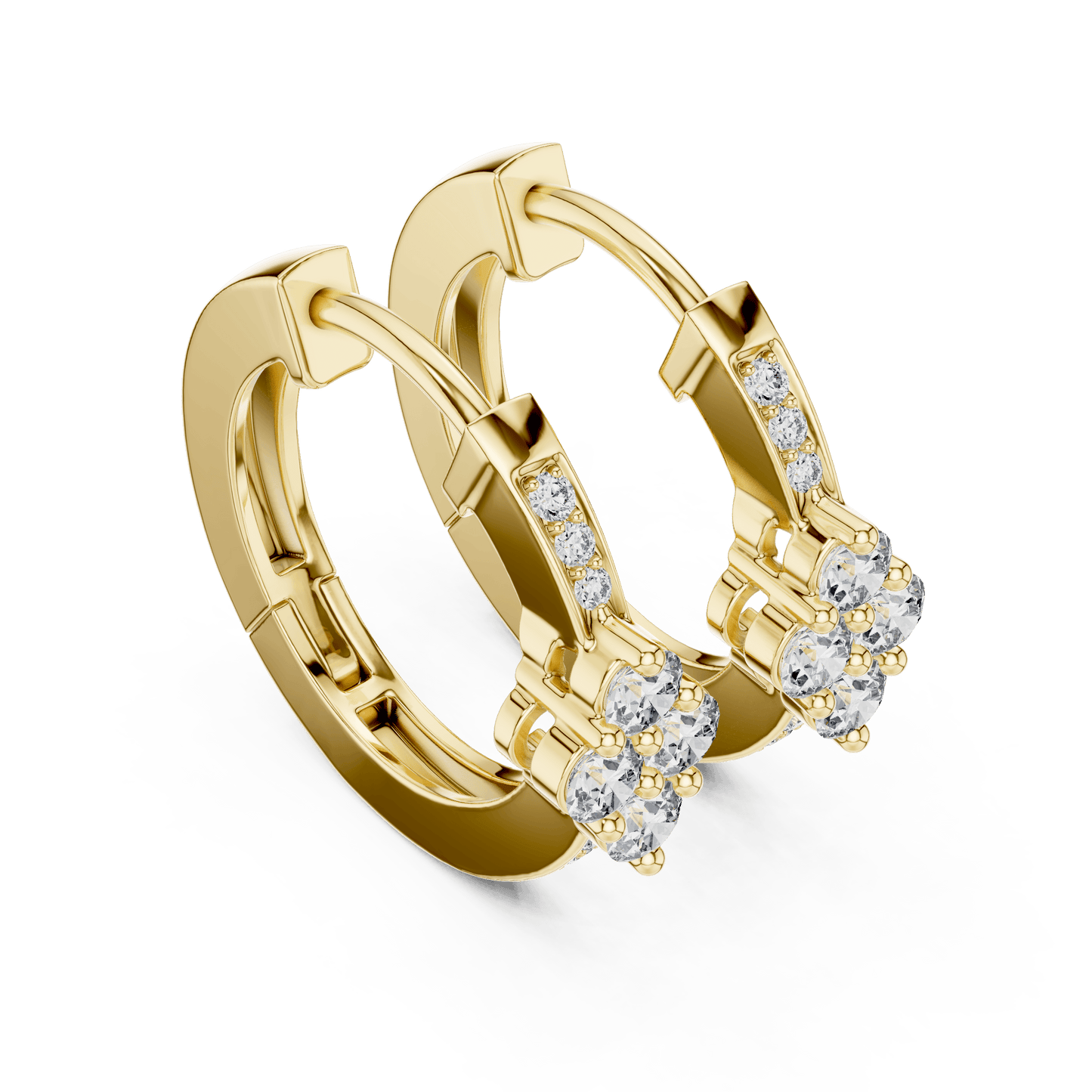The Lumina Quad-Cluster Diamond Hoops
