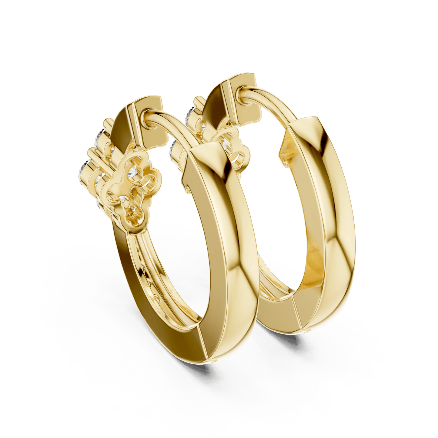 The Lumina Quad-Cluster Diamond Hoops