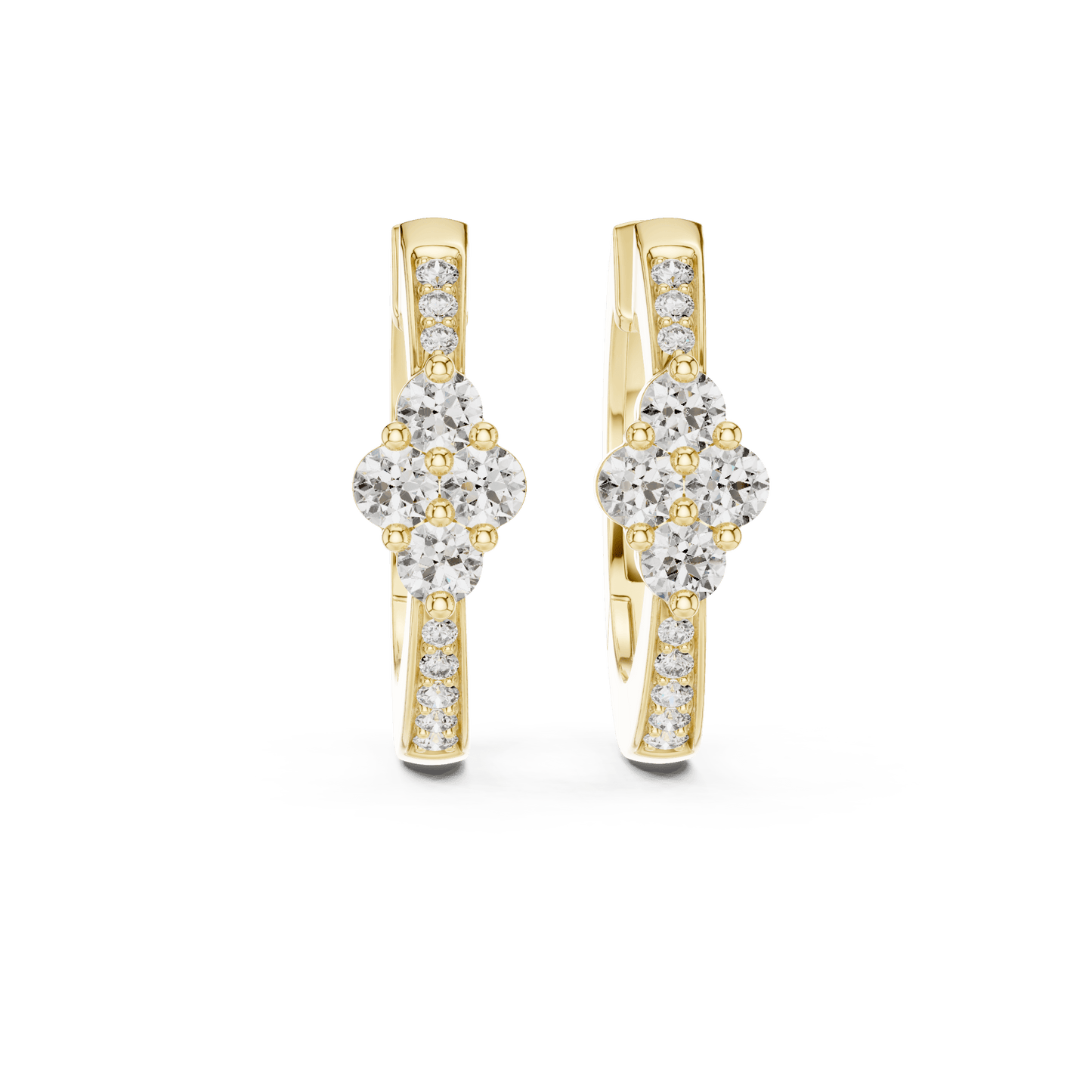 The Lumina Quad-Cluster Diamond Hoops