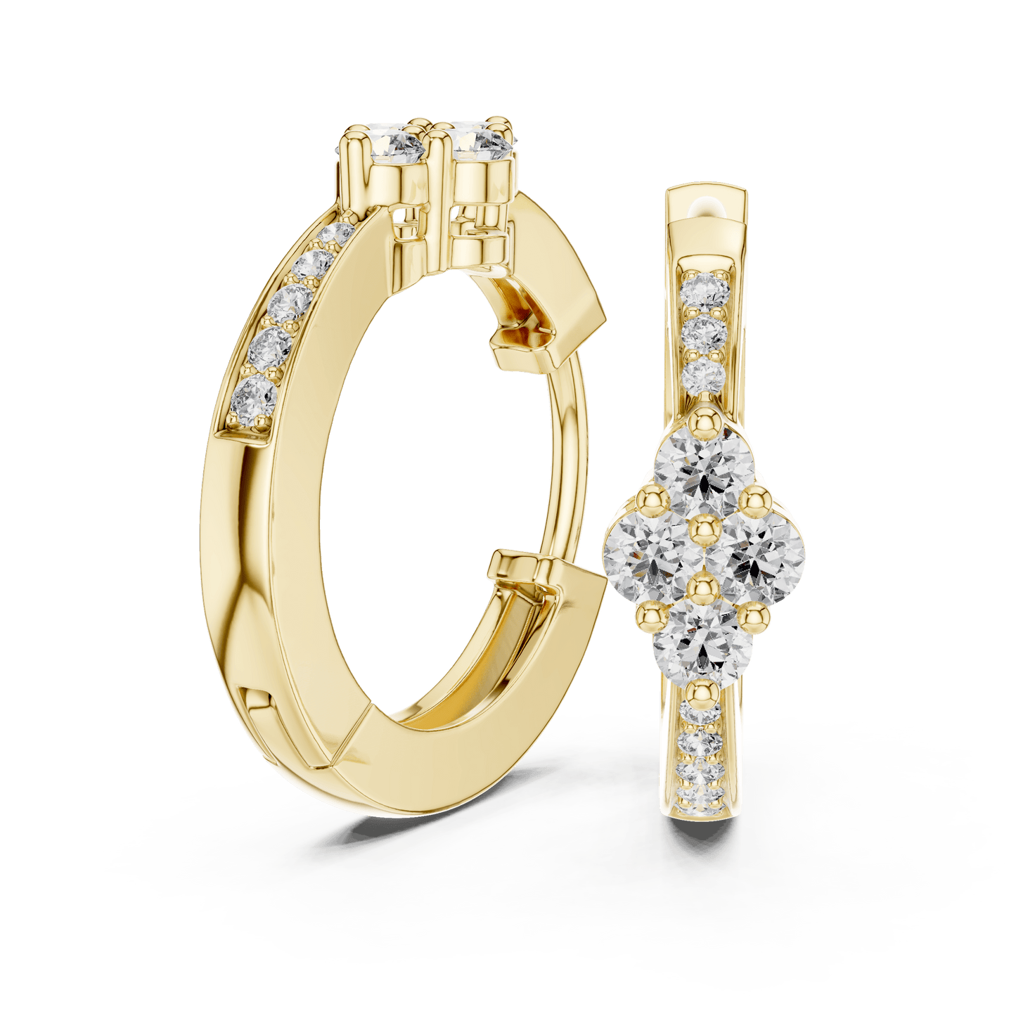 The Lumina Quad-Cluster Diamond Hoops