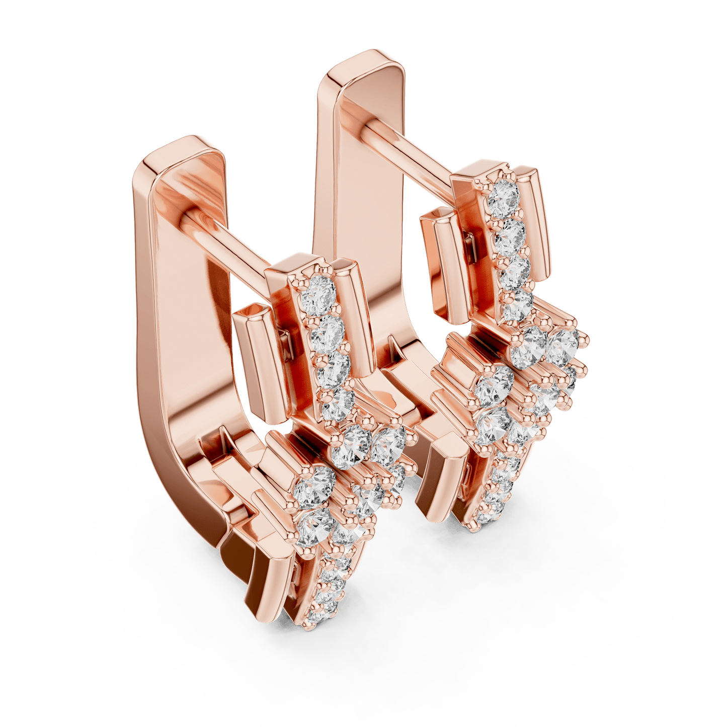 Florence Floral Huggie Earrings