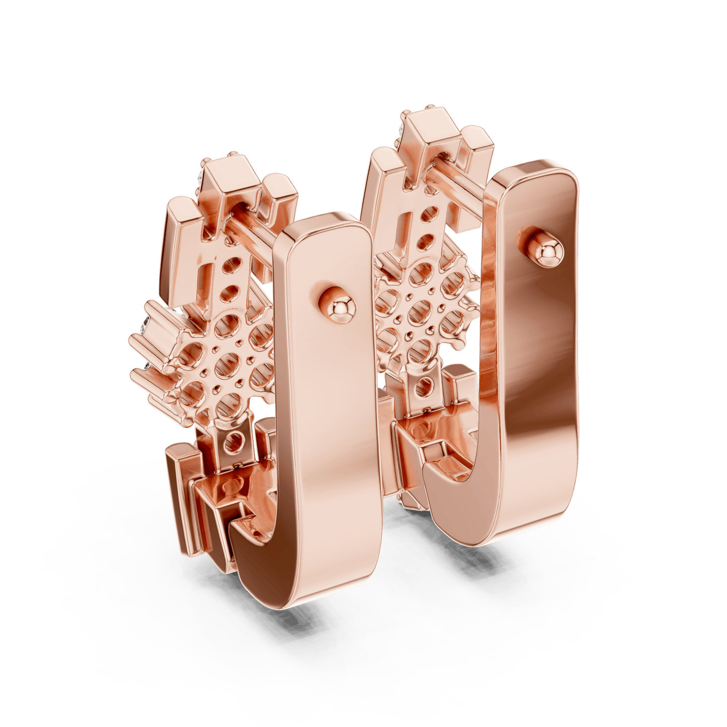 Florence Floral Huggie Earrings