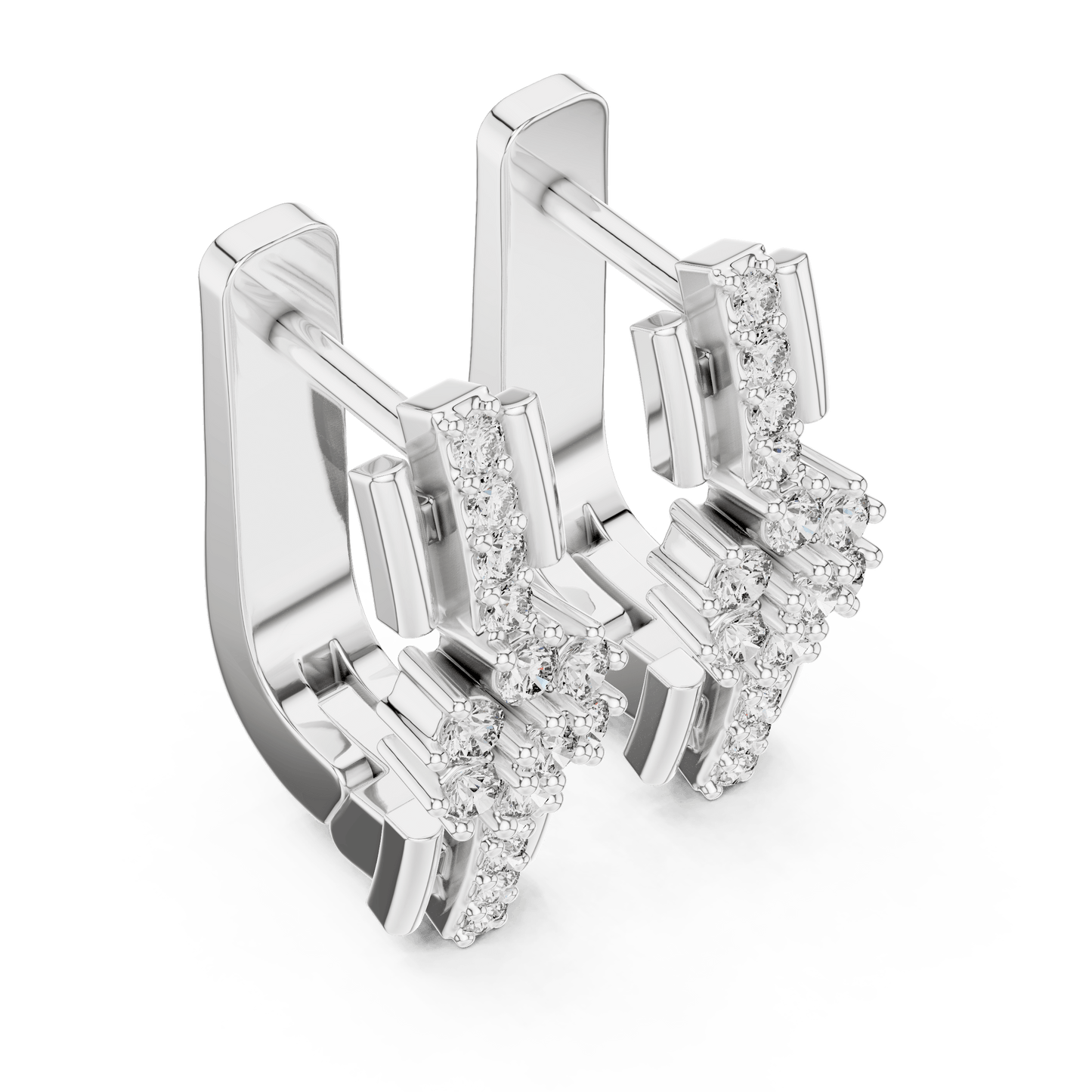 Florence Floral Huggie Earrings