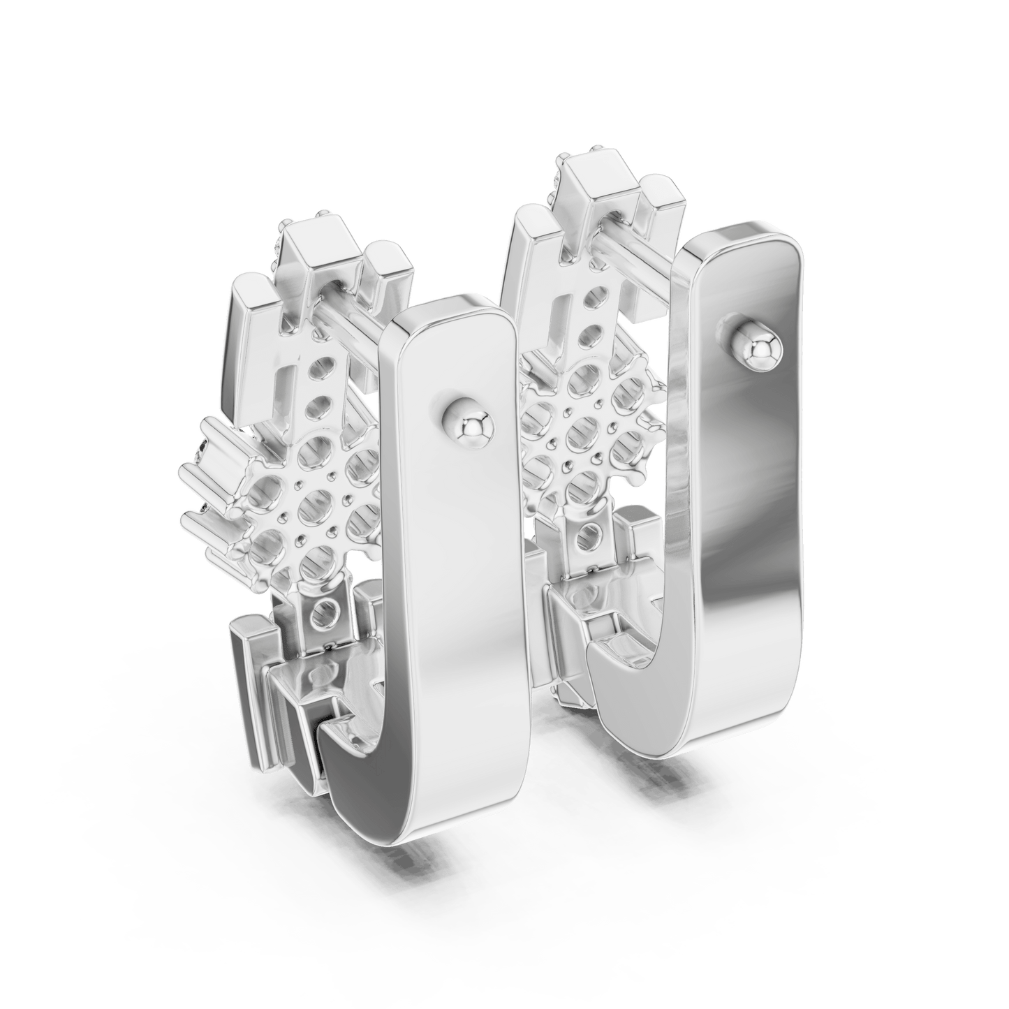 Florence Floral Huggie Earrings