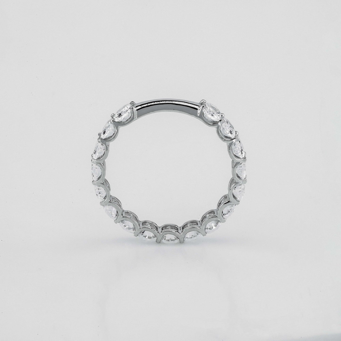 Oval Diamond Half-Eternity Ring