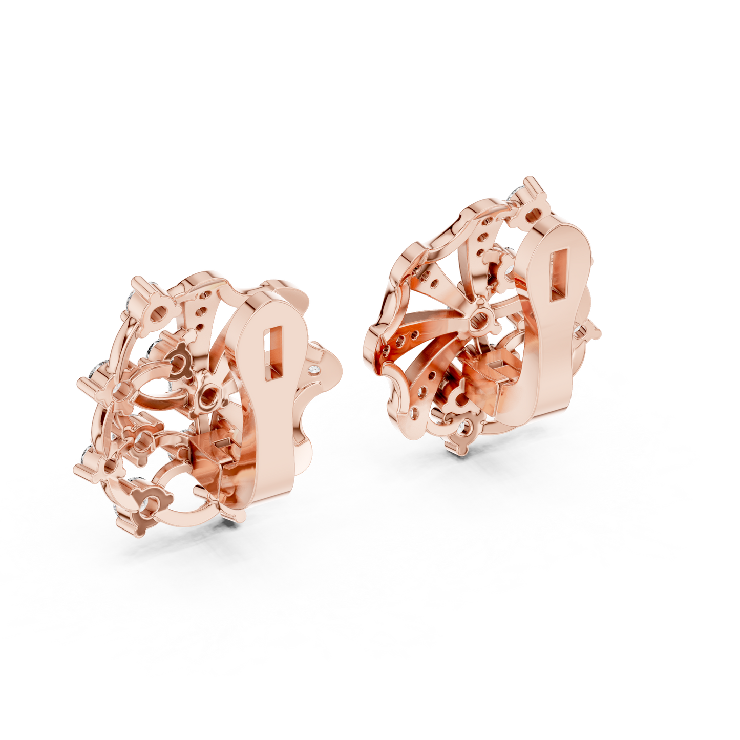 Versailles Sunburst Clip-On Studs