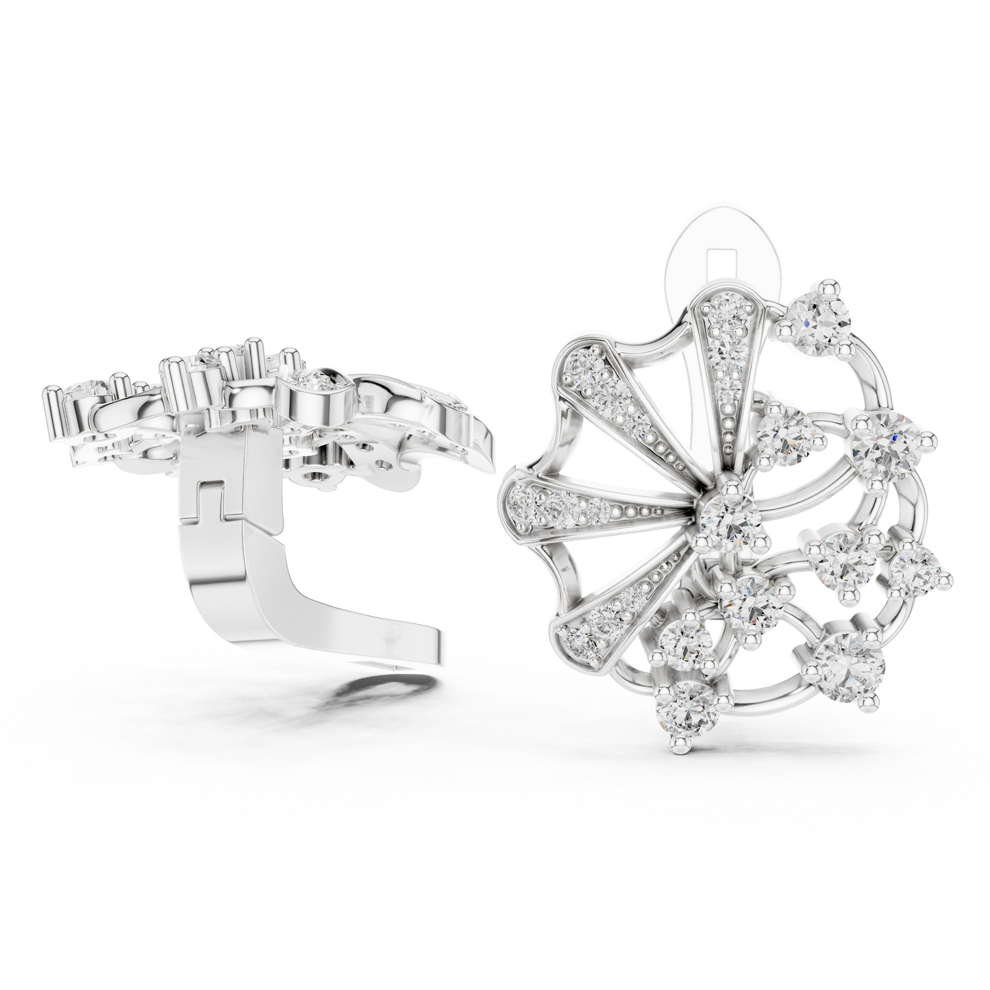 Versailles Sunburst Clip-On Studs