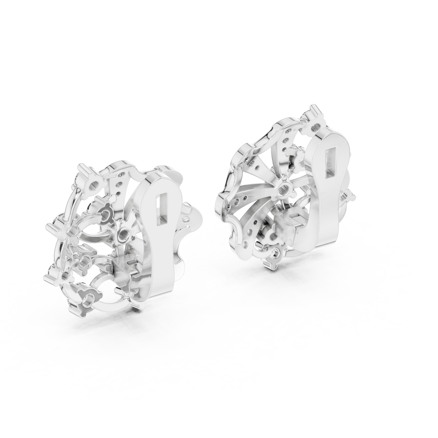 Versailles Sunburst Clip-On Studs